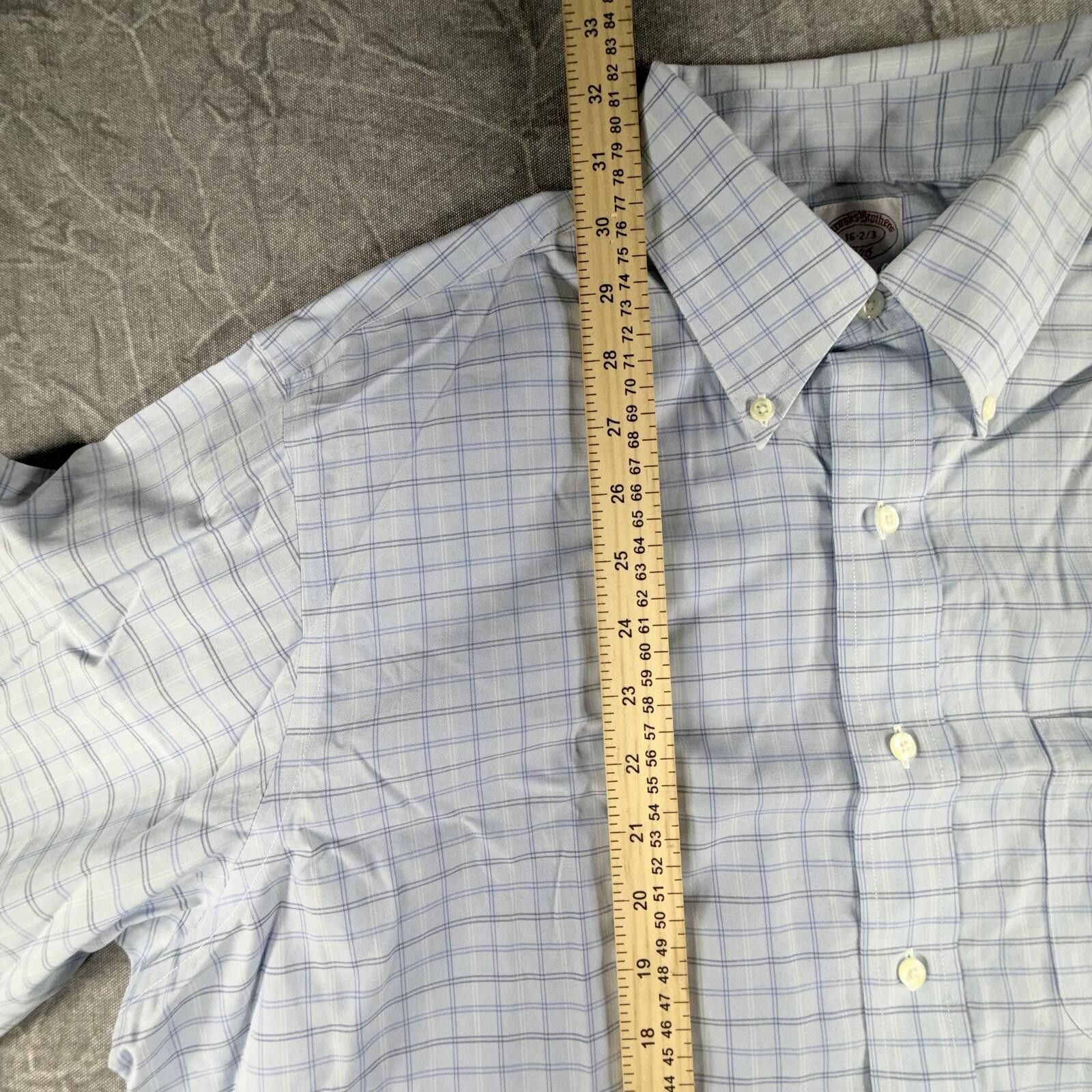 Brooks Brothers Brooks Brothers Shirt Men's 16-2/3 Blue 346 Long Sleeve Size 42R - 3 Thumbnail
