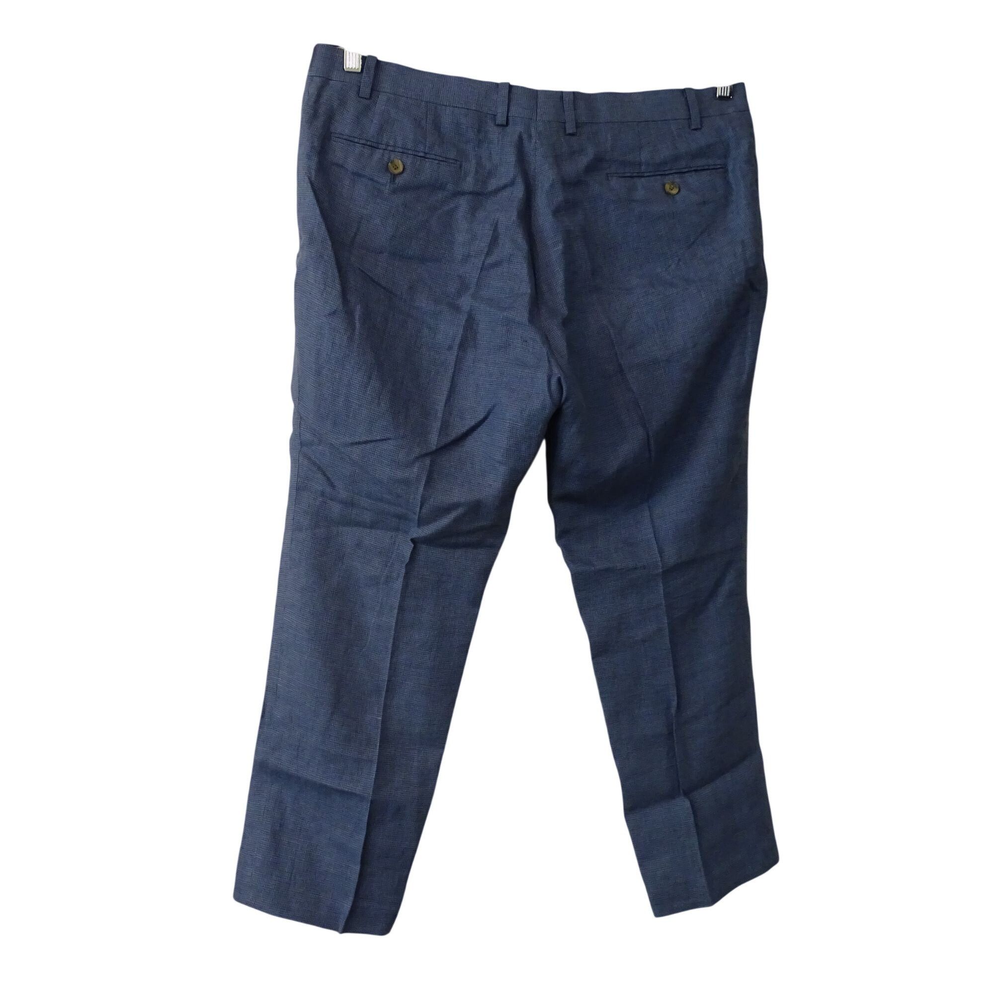 Indochino Indochino Slim Blue Micro Check Pants Men Size 38 x 26 Size US 38 / EU 54 - 4 Thumbnail