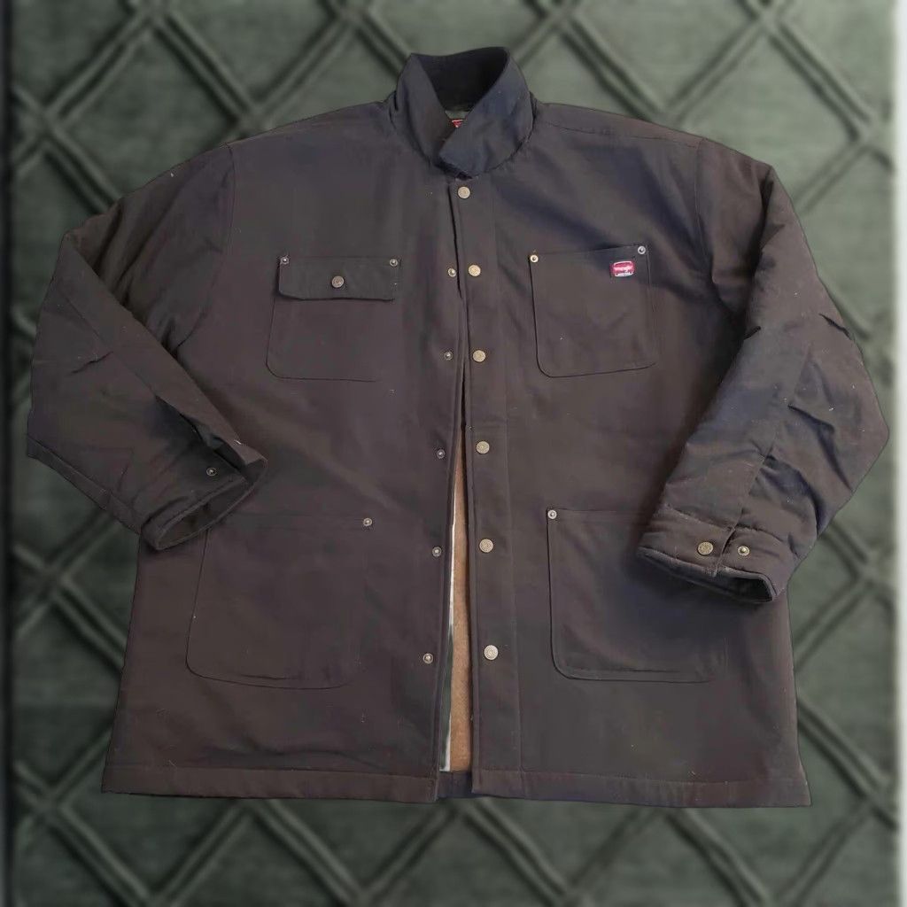 Wrangler VINTAGE Wrangler Big Ben Blanket Lined Jacket Men's 2XLT Black Wool 400 Canvas 2XL 2TG Overcoat 90s USA Hiking Hunting Walking Size US XXL / EU 58 / 5 - 1 Thumbnail