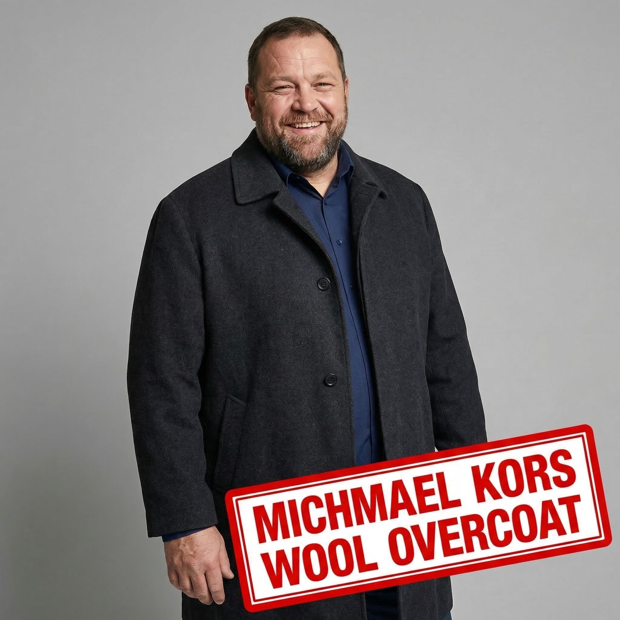 Michael Kors Michael Kors Men’s Wool Overcoat – Size XXL Size US XXL / EU 58 / 5 - 1 Thumbnail
