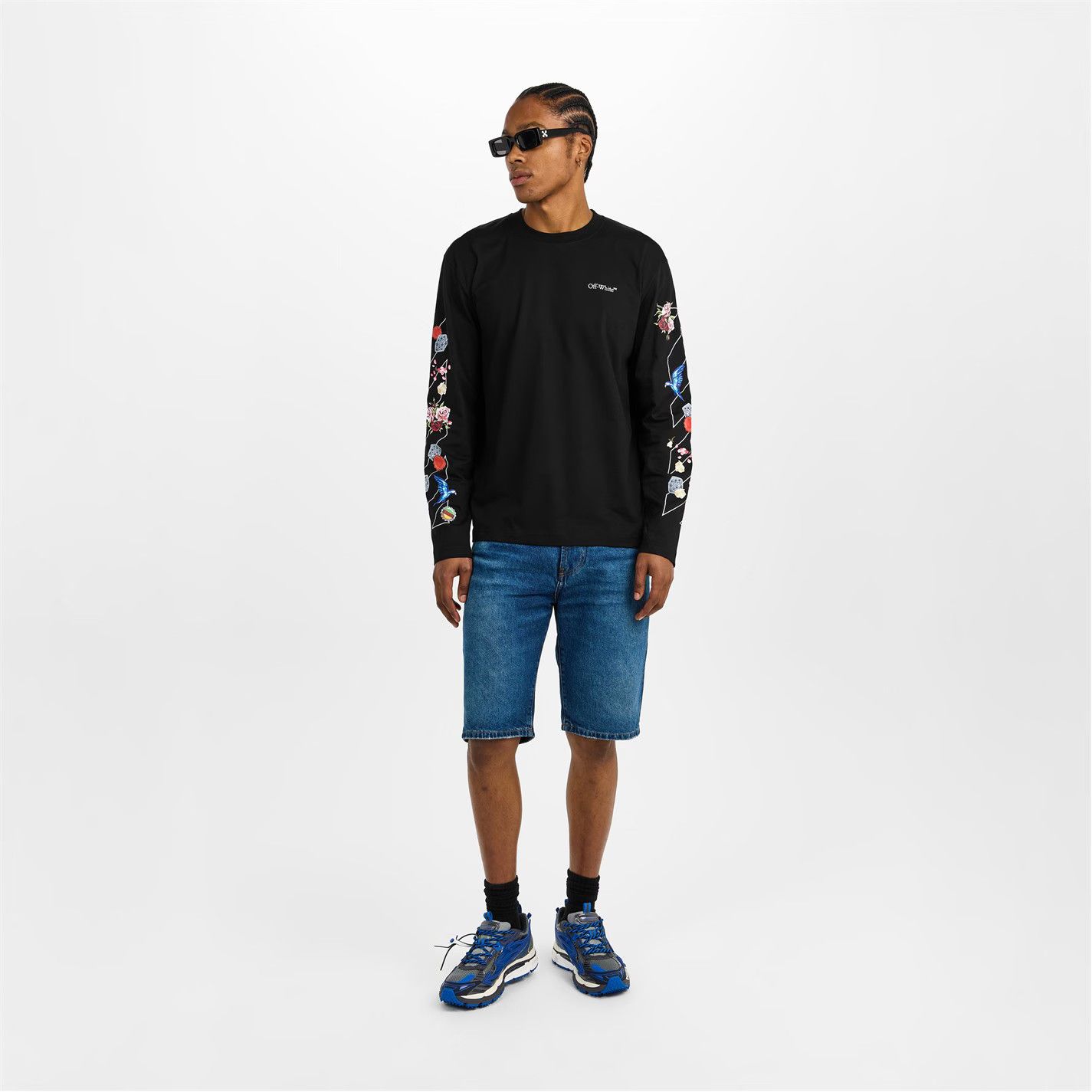 Off-White o1g2r1mq0226 Diag Skate T Long Sleeve T-Shirt In Black Size US L / EU 52-54 / 3 - 6 Thumbnail
