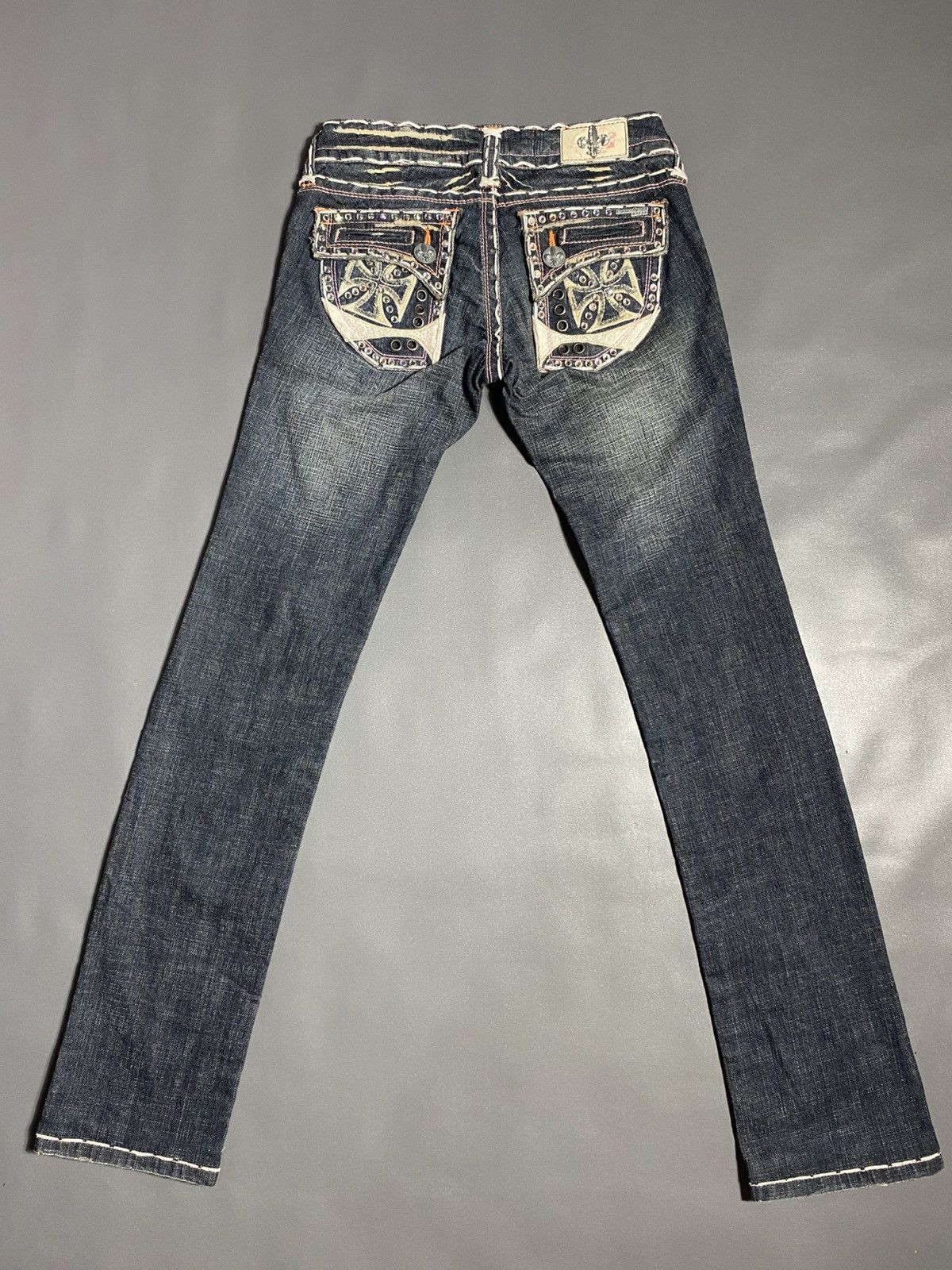 Vintage VTG Y2K 2000s Laguna Beach Jean Co Low Waist USA Made Jeans Size 25" / US 0 / IT 36 - 2 Thumbnail
