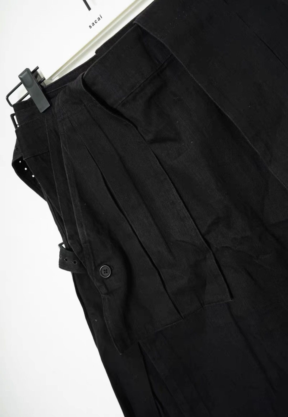 Yohji Yamamoto Yohji Yamamoto Decorative Pleated Wide-Leg Pants / Skirt Size US 34 / EU 50 - 5 Thumbnail