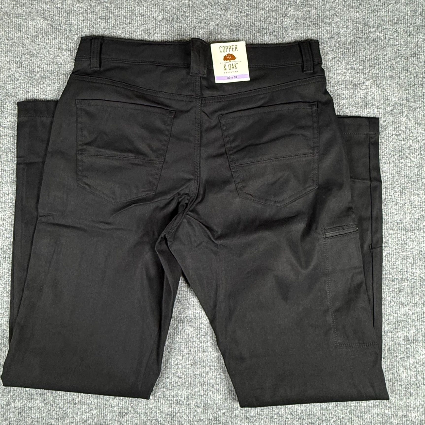 Vintage Copper Oak Tech Utility Pants Men Black Straight Fit 30x32 Cargo Pockets Stretch Workwear Outdoor Pants Mens Size US 30 / EU 46 - 4 Thumbnail