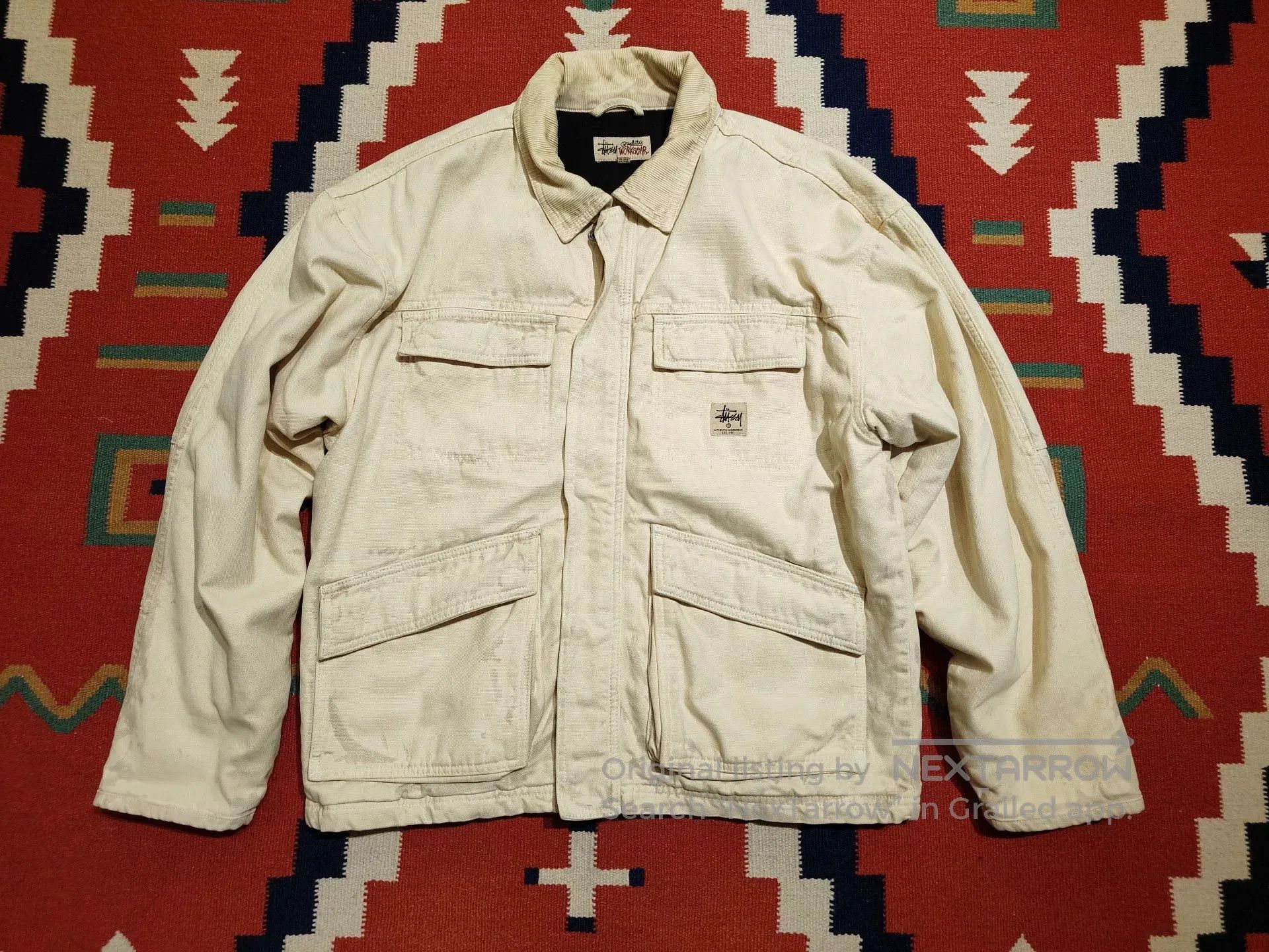 Stussy Stussy Spray Dye Canvas Work Jacket. Size US L / EU 52-54 / 3 - 1 Thumbnail