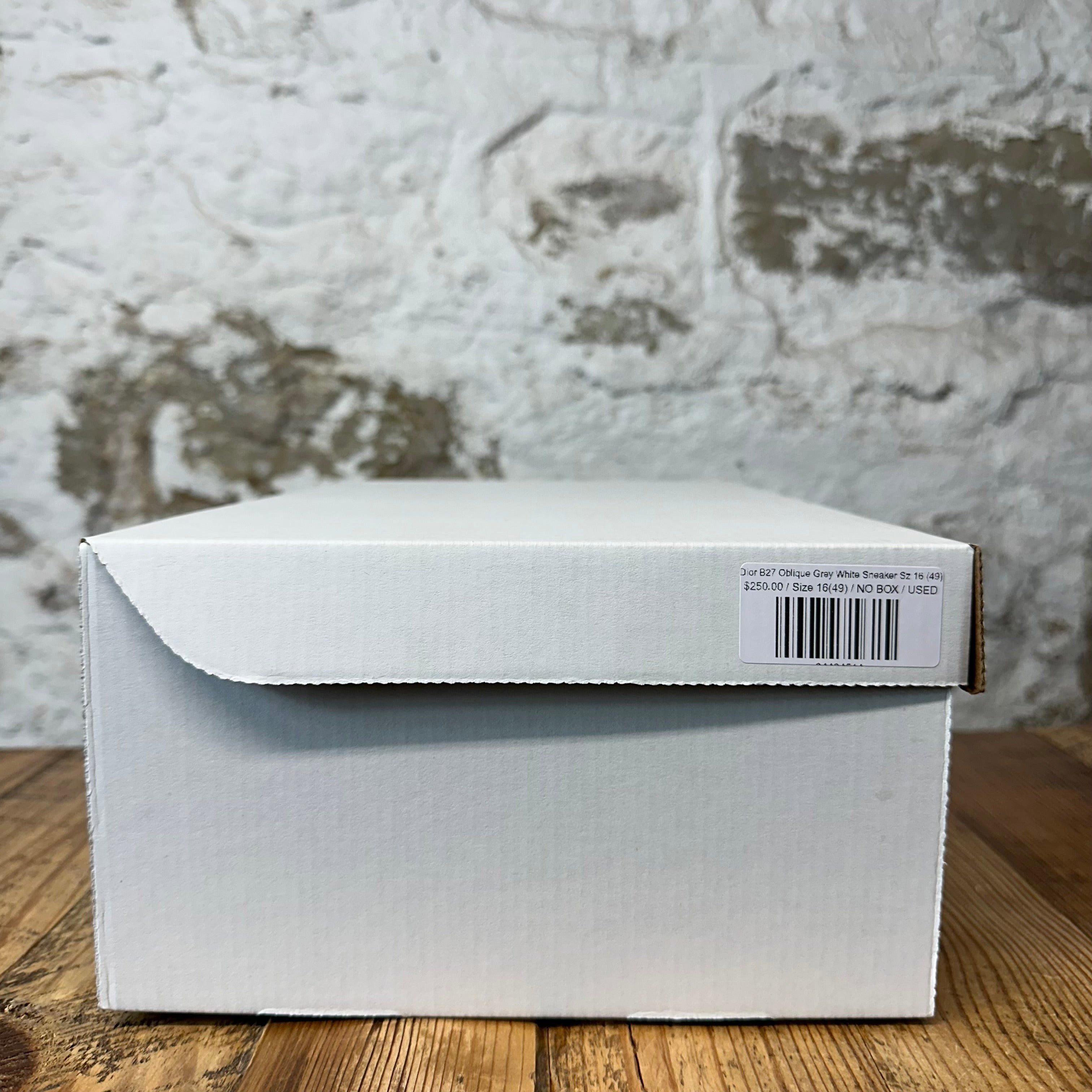 Dior Dior B27 Oblique Grey White Sneaker Sz 16 (49) Size US 15 / EU 48 - 8 Thumbnail