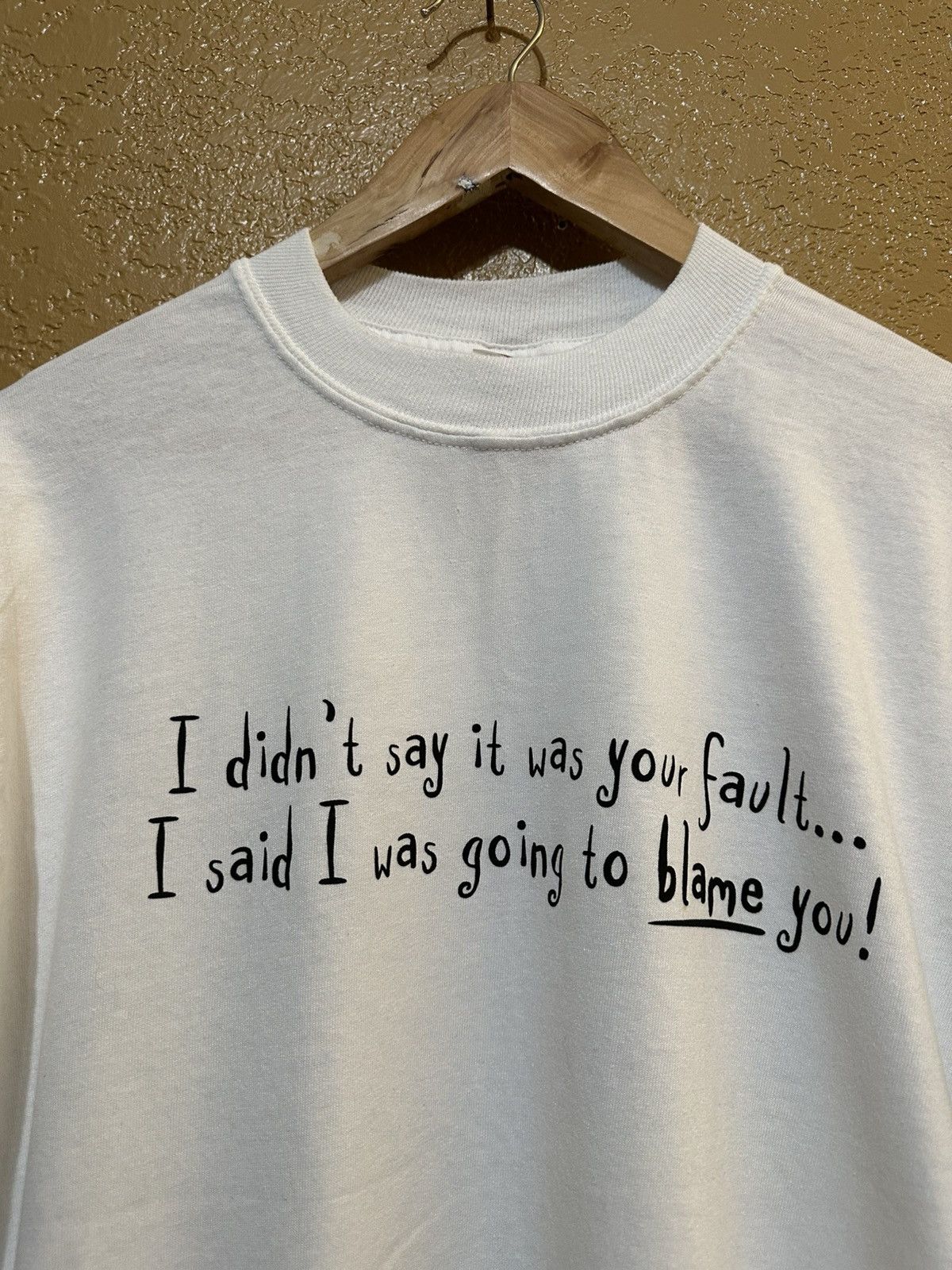 4GSELLER × Vintage vintage i blame you t shirt humor funny y2k Size US M / EU 48-50 / 2 - 2 Thumbnail
