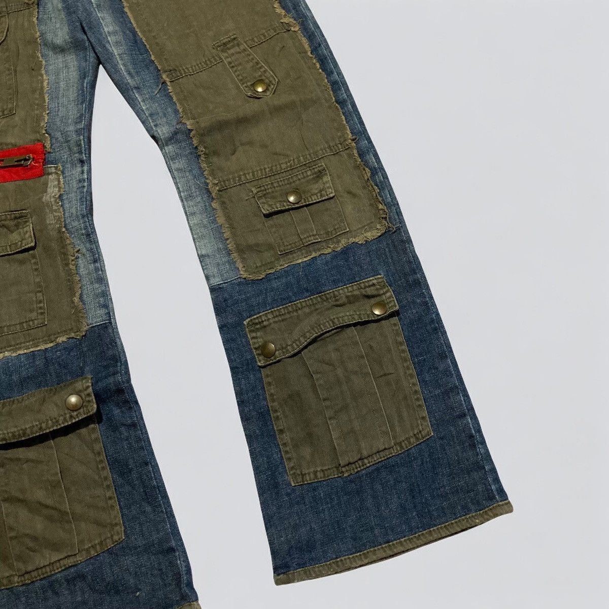 Hysteric Glamour × Japanese Brand WAGON Double Knee Multi Pocket Jeans Made In Turkey Size US 34 / EU 50 - 3 Thumbnail