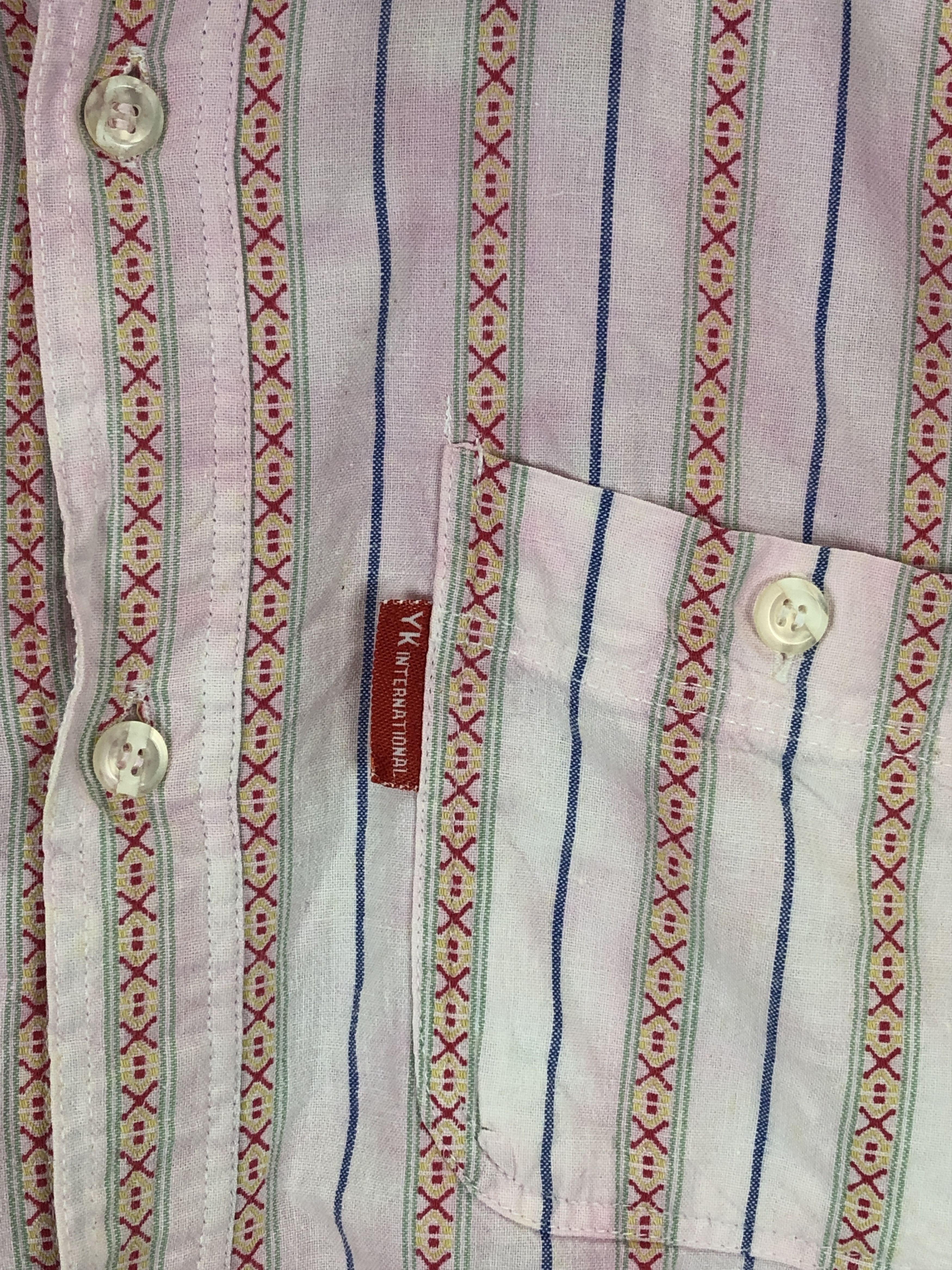 Japanese Brand × Vintage Vintage 70s Red Striped Western Shirt TA0447 Size US XL / EU 56 / 4 - 8 Thumbnail
