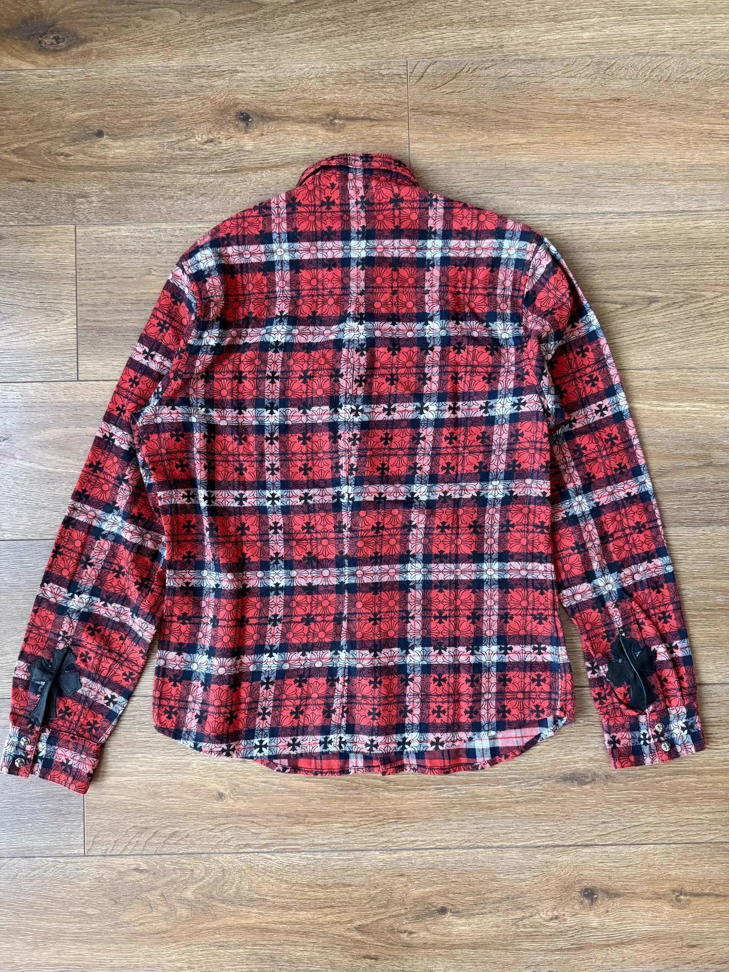 Chrome Hearts Chrome Hearts Black & Red Plaid Shirt Q14 Size US M / EU 48-50 / 2 - 2 Thumbnail