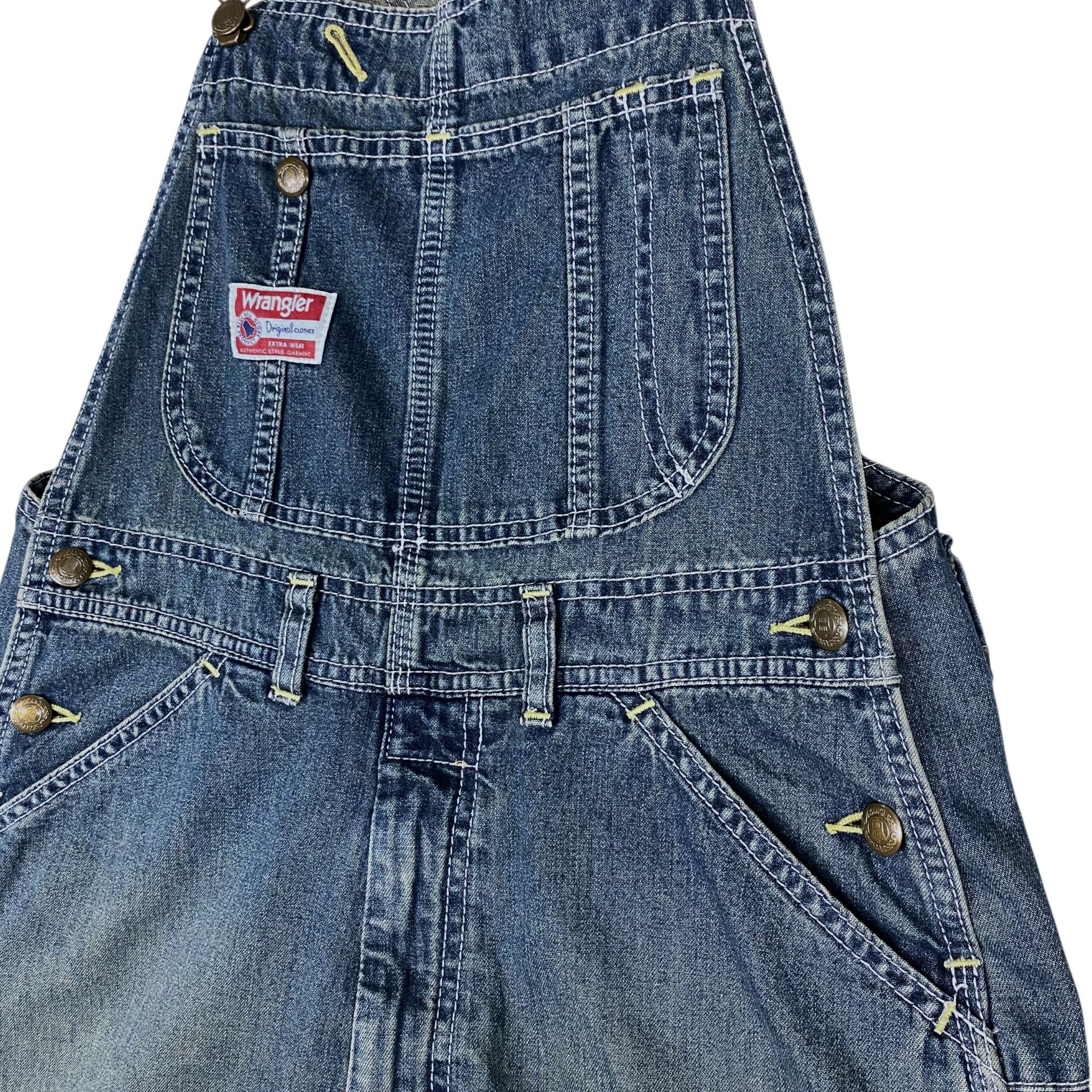 Wrangler 💥VINTAGE 70s WRANGLER BLUE BELL OVERALL DENIM WORKER Size US 31 - 4 Thumbnail