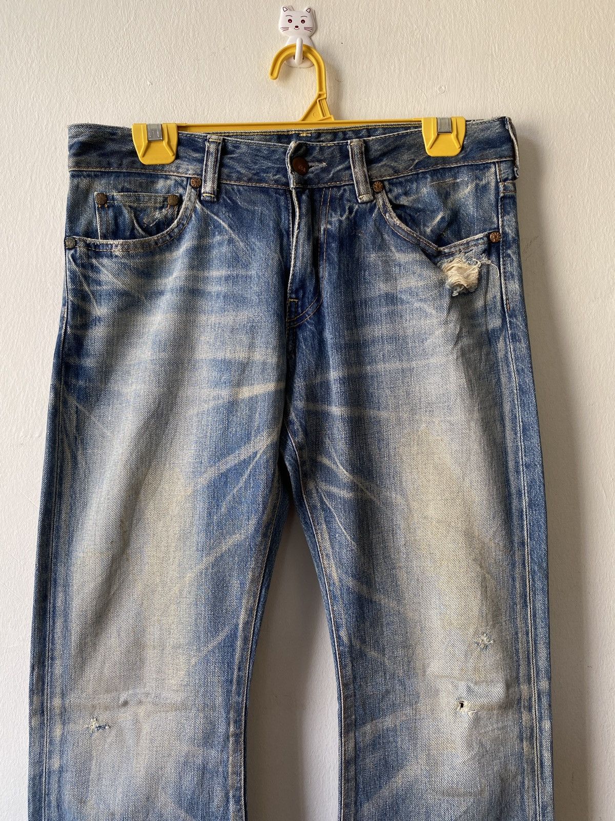 Japanese Brand Japanese Brand Rivet & Blue Flare Distressed Denim Size US 30 / EU 46 - 3 Thumbnail