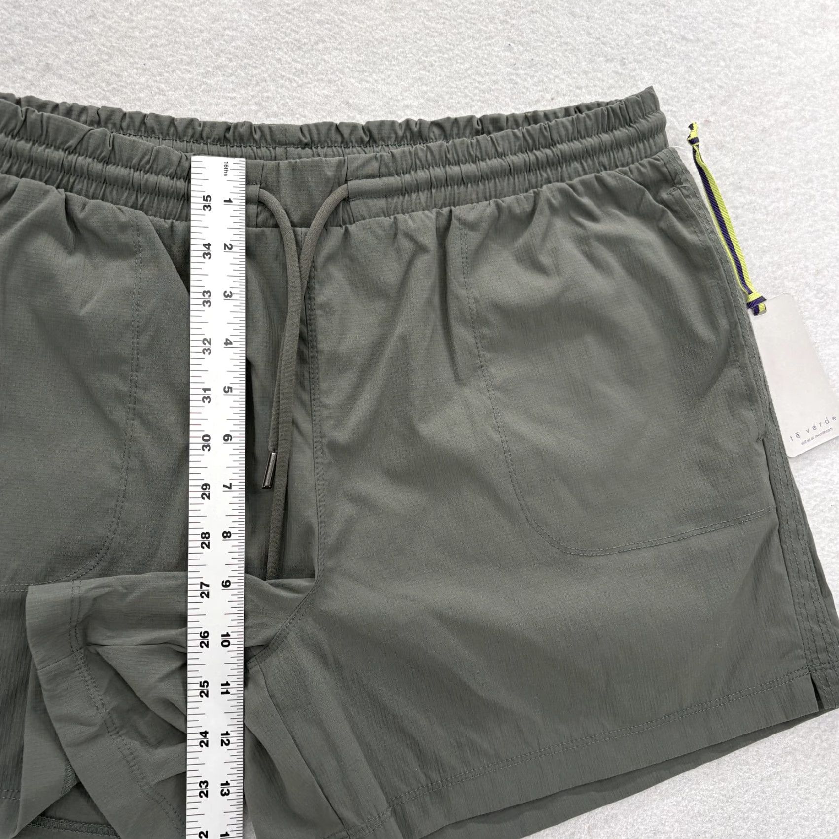 Vintage Te Verde Athletic Shorts Womens XL Green 6" Ripstop Nylon Stretch Running Trail Size 40" / US 18 - 6 Thumbnail
