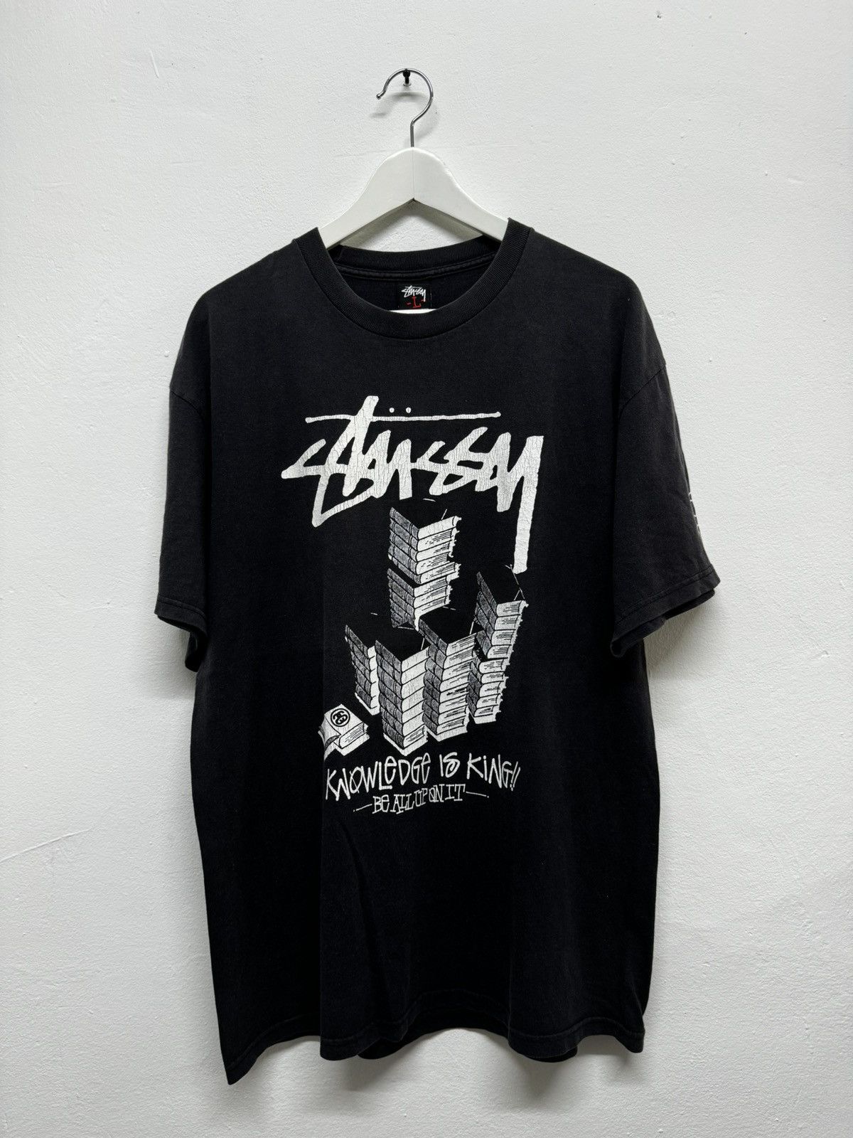 Stussy × Vintage Vintage y2k Stussy Knowledge is King Size US L / EU 52-54 / 3 - 2 Thumbnail