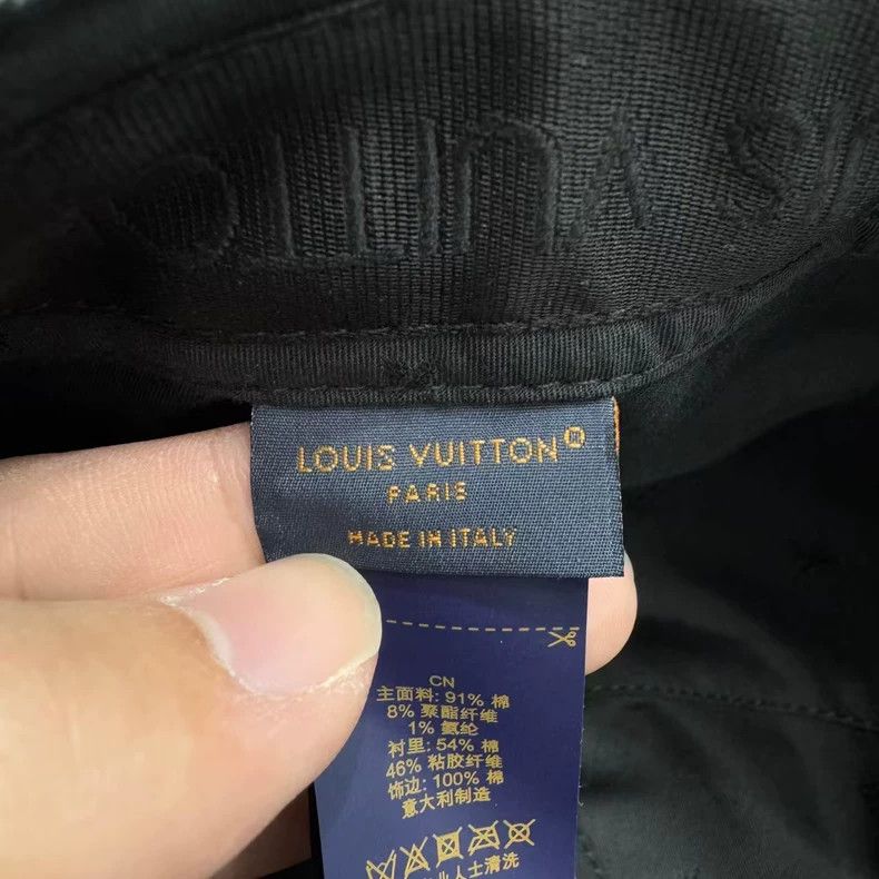 Louis Vuitton Louis Vuitton Checkerboard embroidered cap signed by the Ph Size ONE SIZE - 5 Thumbnail