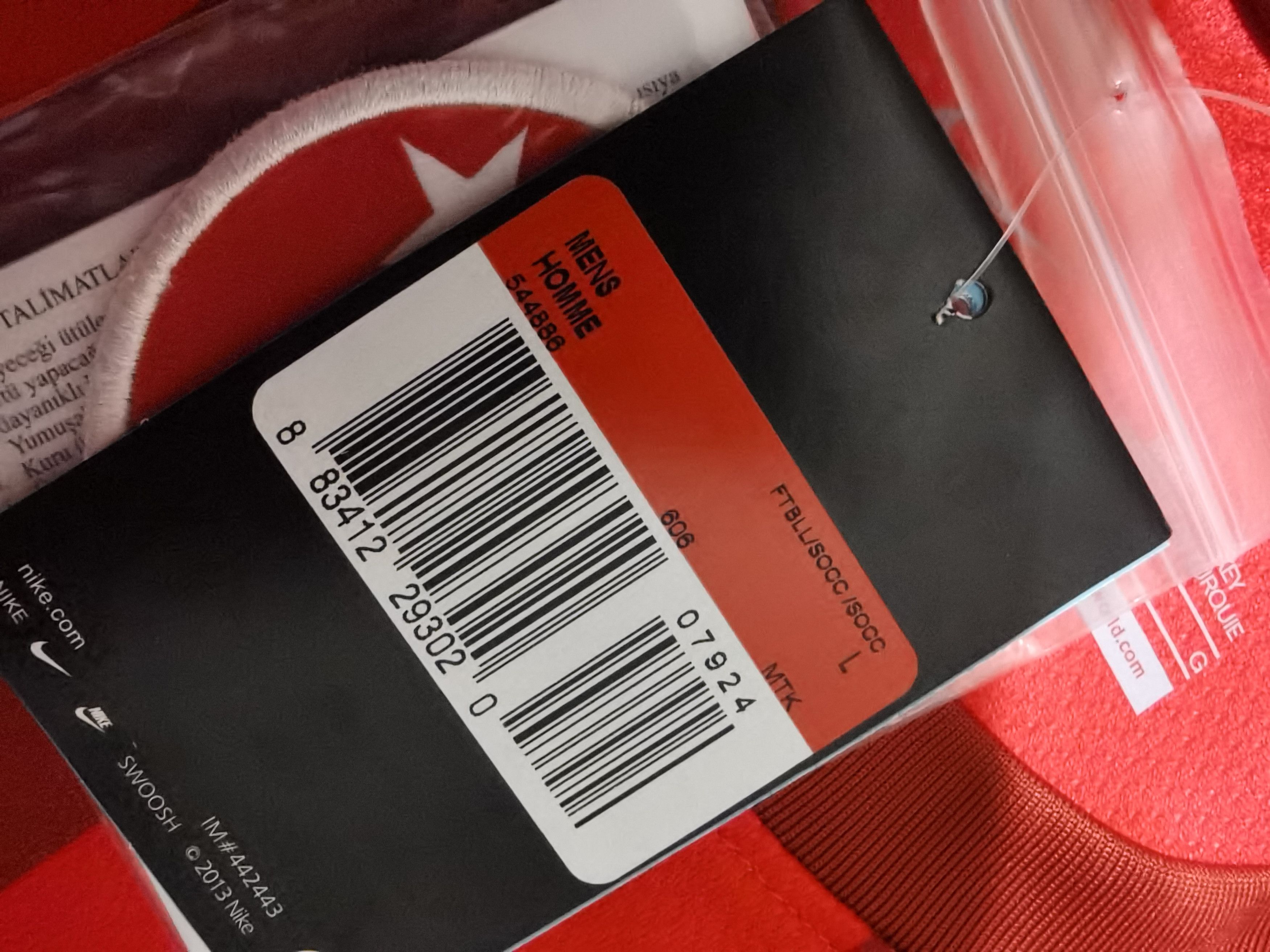 Nike 2013/14 Nike Galatasaray Third Football Shirt Large Jersey Size US L / EU 52-54 / 3 - 14 Thumbnail