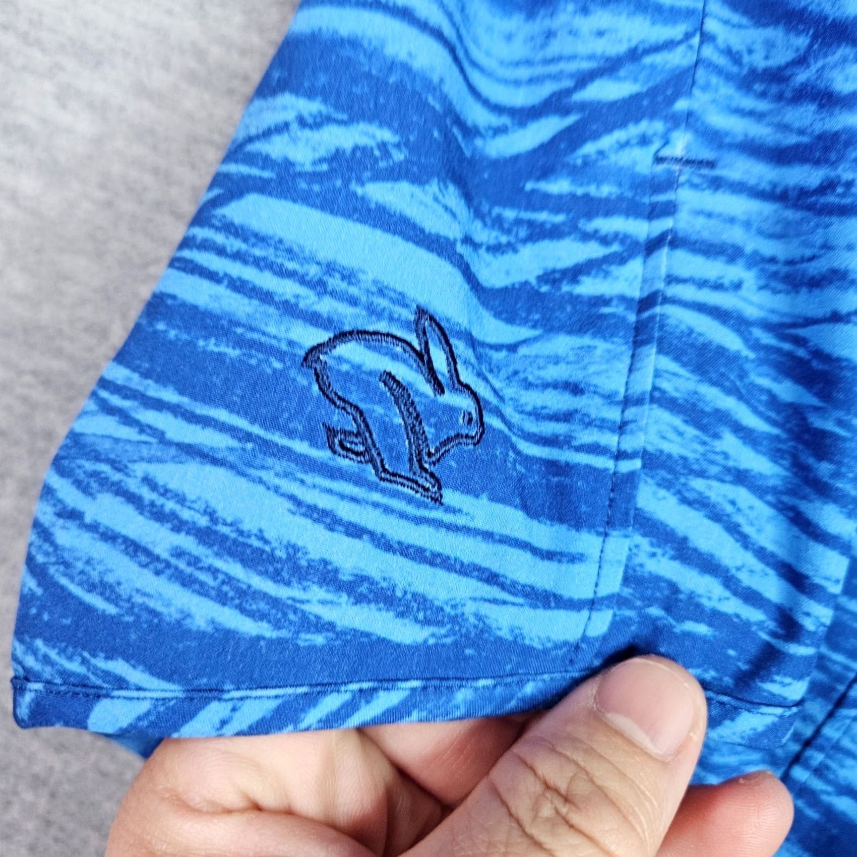 Vintage Rabbit Shorts Size L Blue Women's Running Performance Athletic Size 36" / US 14 / IT 50 - 3 Thumbnail