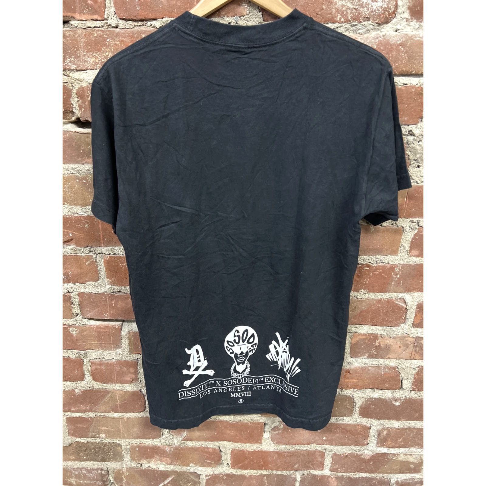 Vintage Dissizit! Mens Black So So Def Shirt Medium T28 Shirts Short Sleeve Crew Neck 100% Cotton Hip Hop Vintage? Size US M / EU 48-50 / 2 - 4 Thumbnail