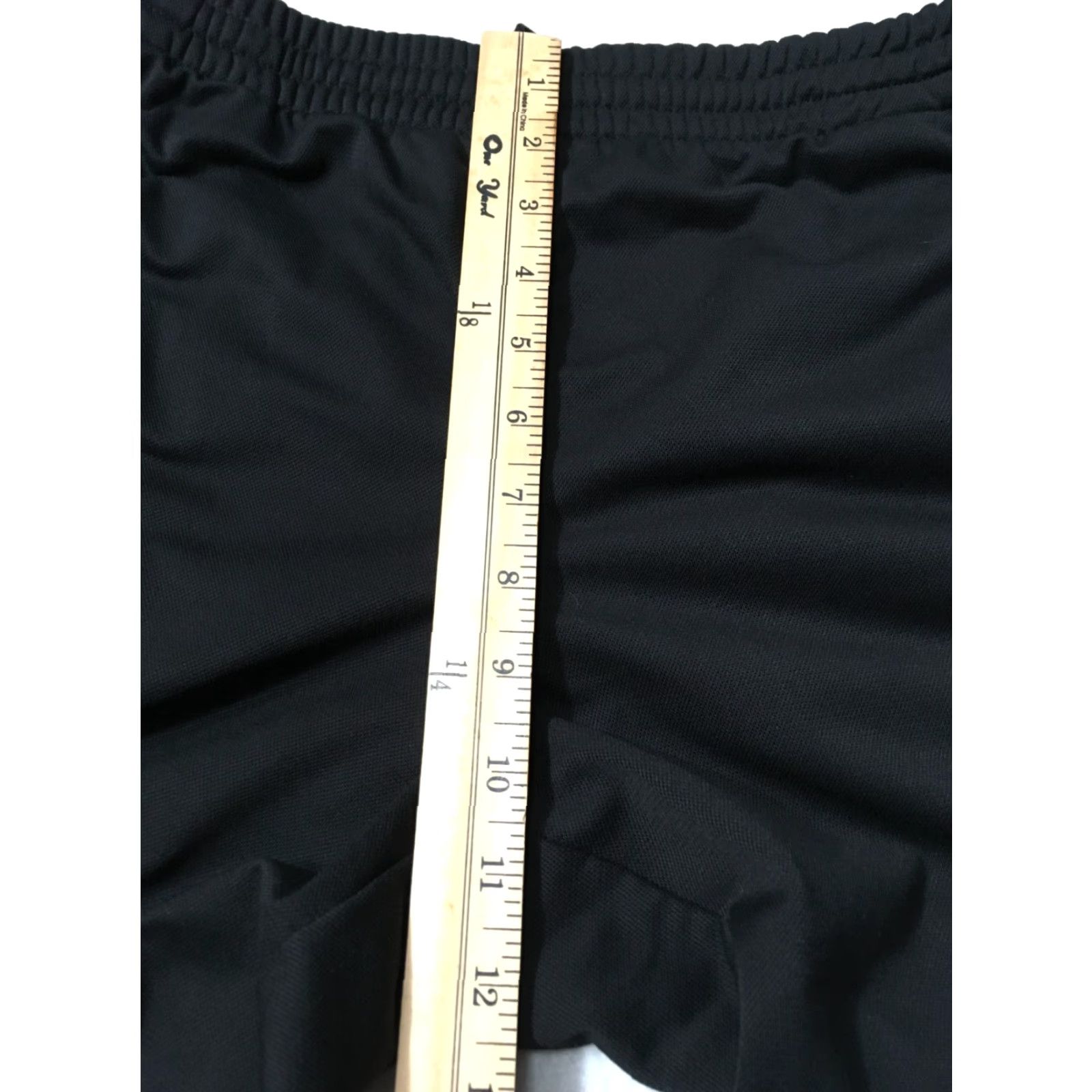 Adidas Adidas Sweatpants Mens Medium Black Straight Leg Baggy Workout Gym Drawstring Size US 31 - 3 Thumbnail
