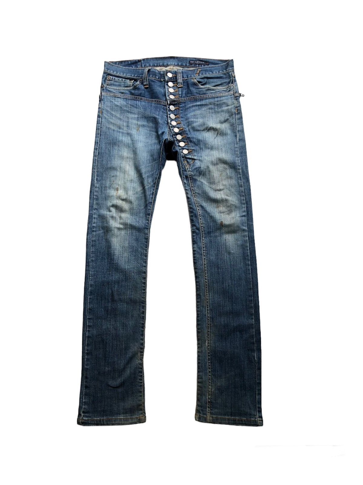 image of Distressed Denim x If Six Was Nine Accept Offerdot&stripe Paul Japanes Brand Jeans in Blue (Size 33