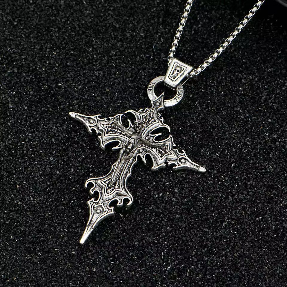 Japanese Brand Gothic Skeleton Cross Necklace Chain Size ONE SIZE - 4 Thumbnail