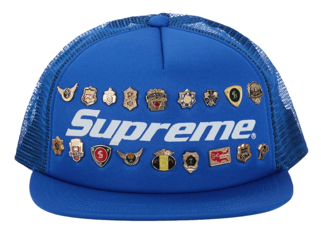 Supreme Supreme Pins Mesh Back 5-Panel Blue Size ONE SIZE - 2 Thumbnail