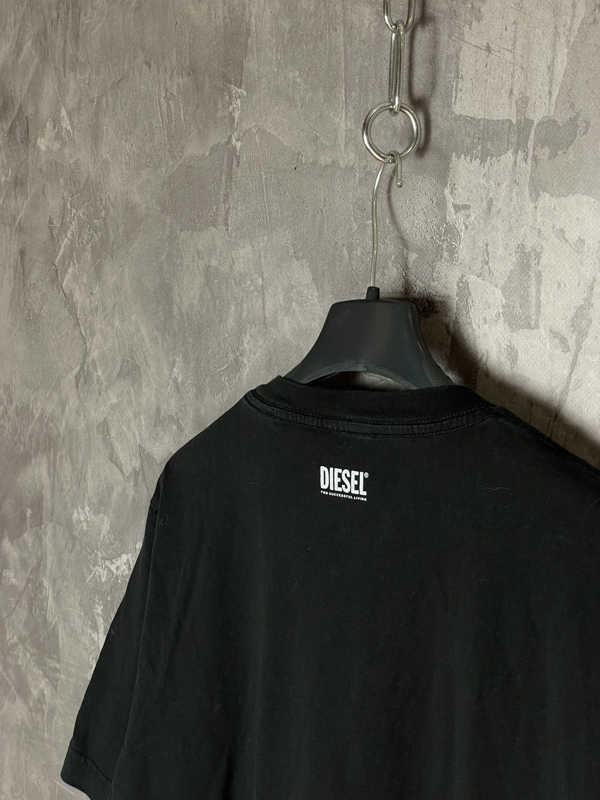 Diesel × Japanese Brand × Vintage Y2K Diesel T Shirt Vintage 3D Cat Logo Avantgarde Style Size US M / EU 48-50 / 2 - 10 Thumbnail