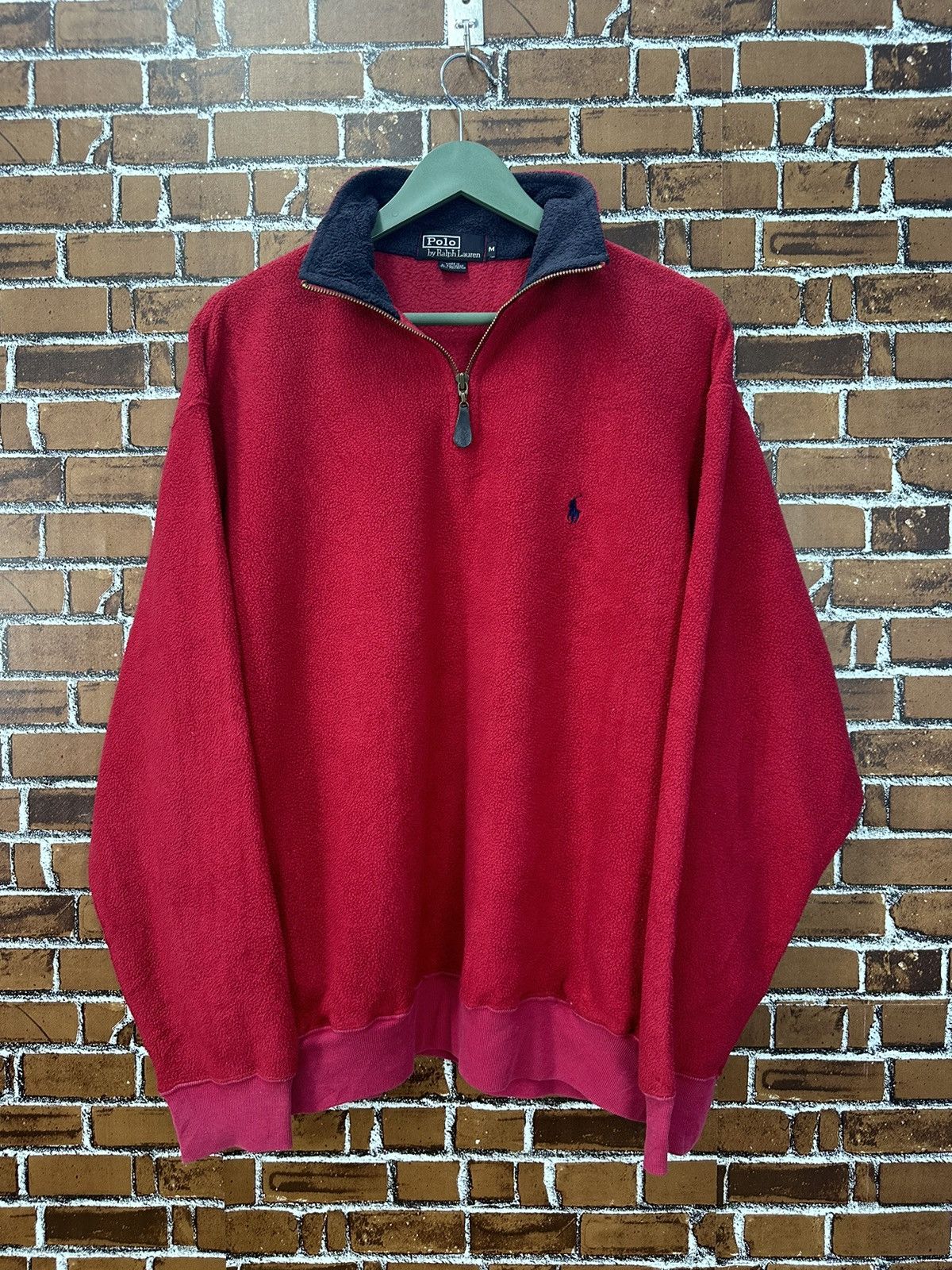 Polo Ralph Lauren Vintage Polo Ralph Lauren Fleece Half Zipper Jacket Z198 Size US M / EU 48-50 / 2 - 1 Thumbnail
