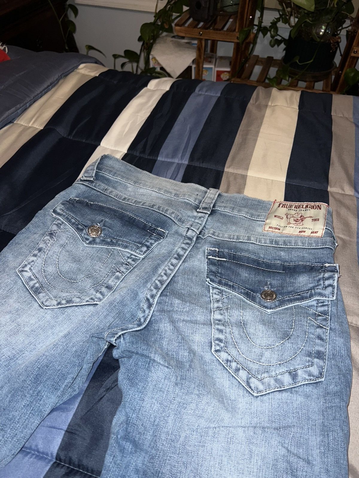 True Religion True Religion Ricky Relaxed Straight Jeans Size US 30 / EU 46 - 6 Thumbnail