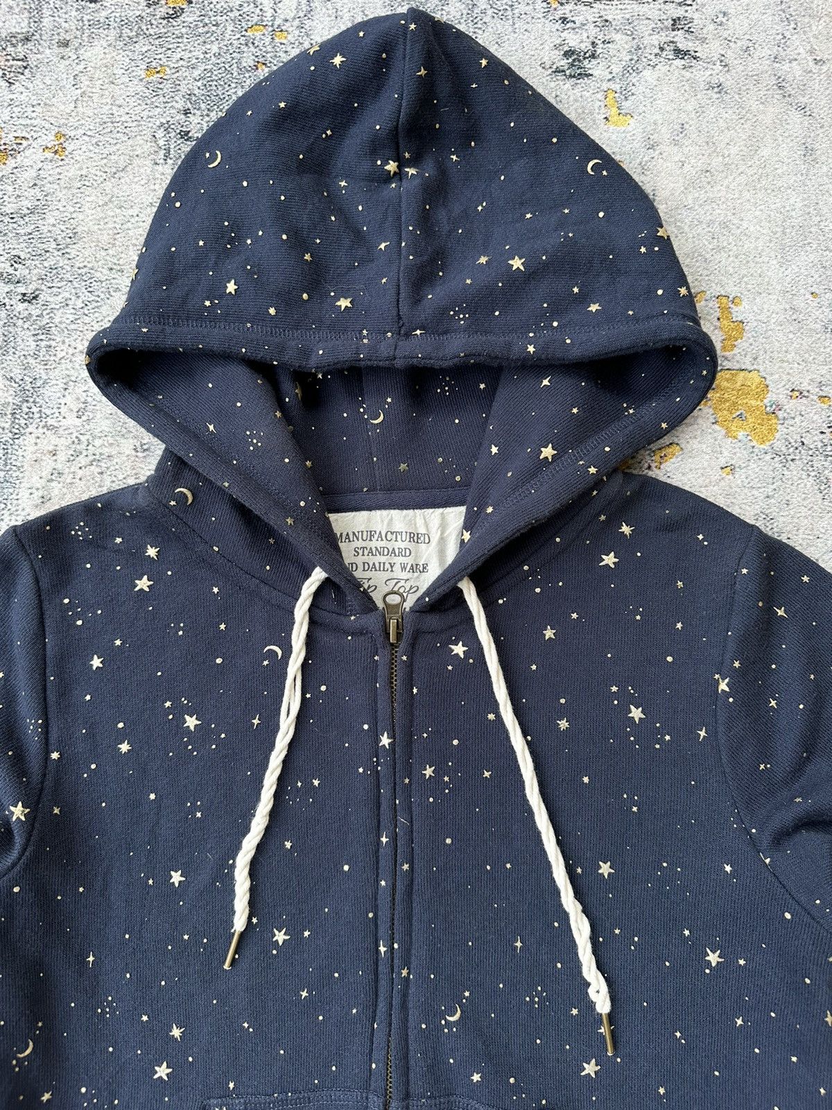 20471120 MOON AND STARS GLITTER ZIP HOODIE IFSIXWASNINE LGB STYLE Size S / US 4 / IT 40 - 3 Thumbnail