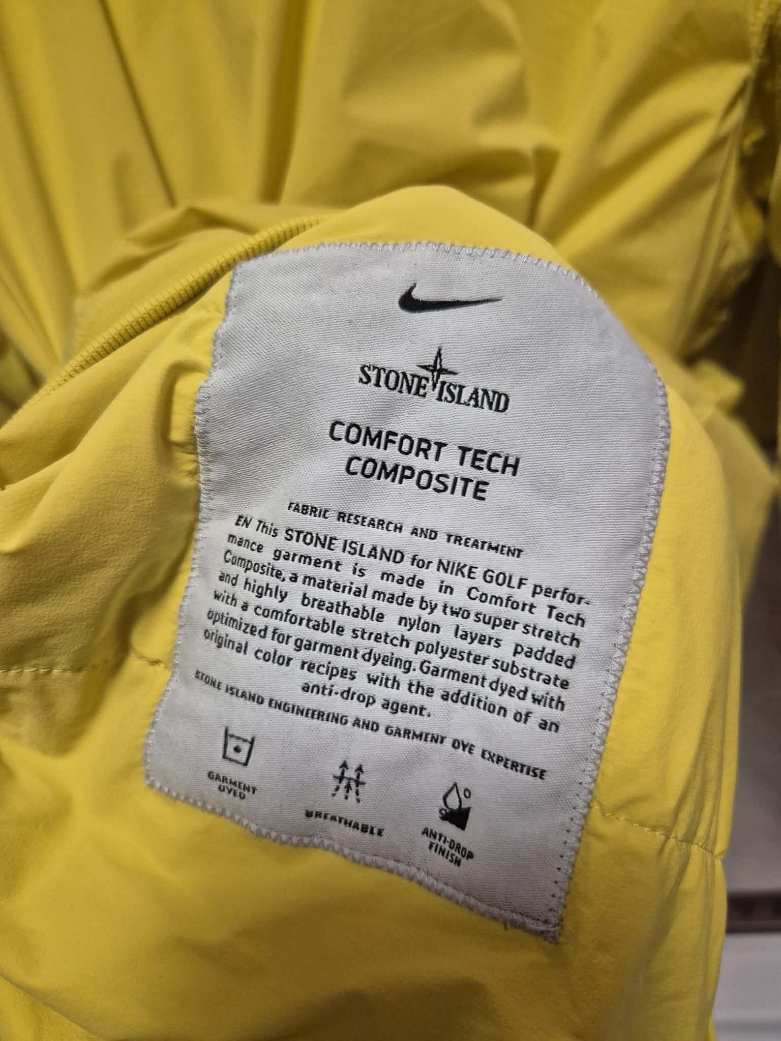 Stone Island Nike x Stone Island Yellow Comfort Tech Composite Jumper Size US L / EU 52-54 / 3 - 6 Thumbnail