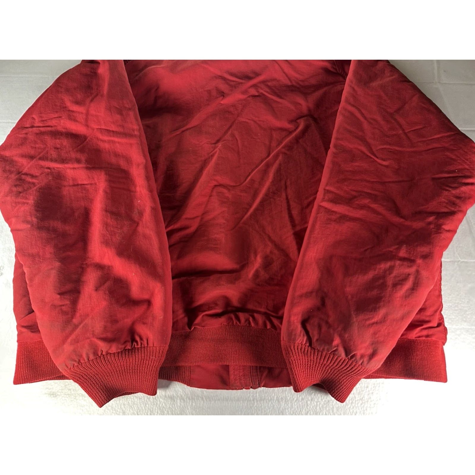Lands' End VINTAGE Lands End Squall Jacket Mens XL Red 90s Fleece Lined Thrashed USA Size US XL / EU 56 / 4 - 4 Thumbnail