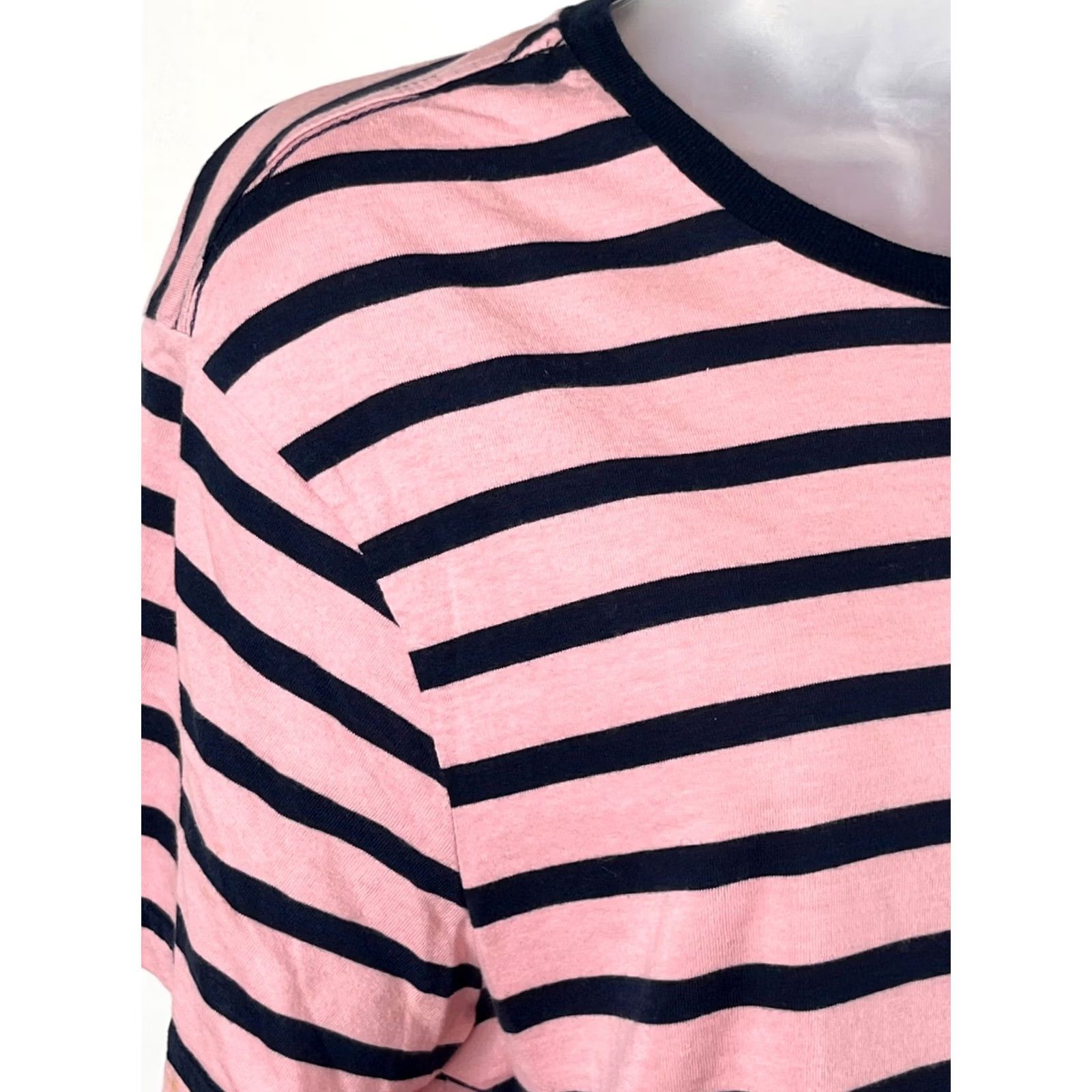 H&M H&M T-Shirt Mens Size S Blue Pink Navy Striped Crewneck Short Sleeve Tee Size US S / EU 44-46 / 1 - 3 Thumbnail