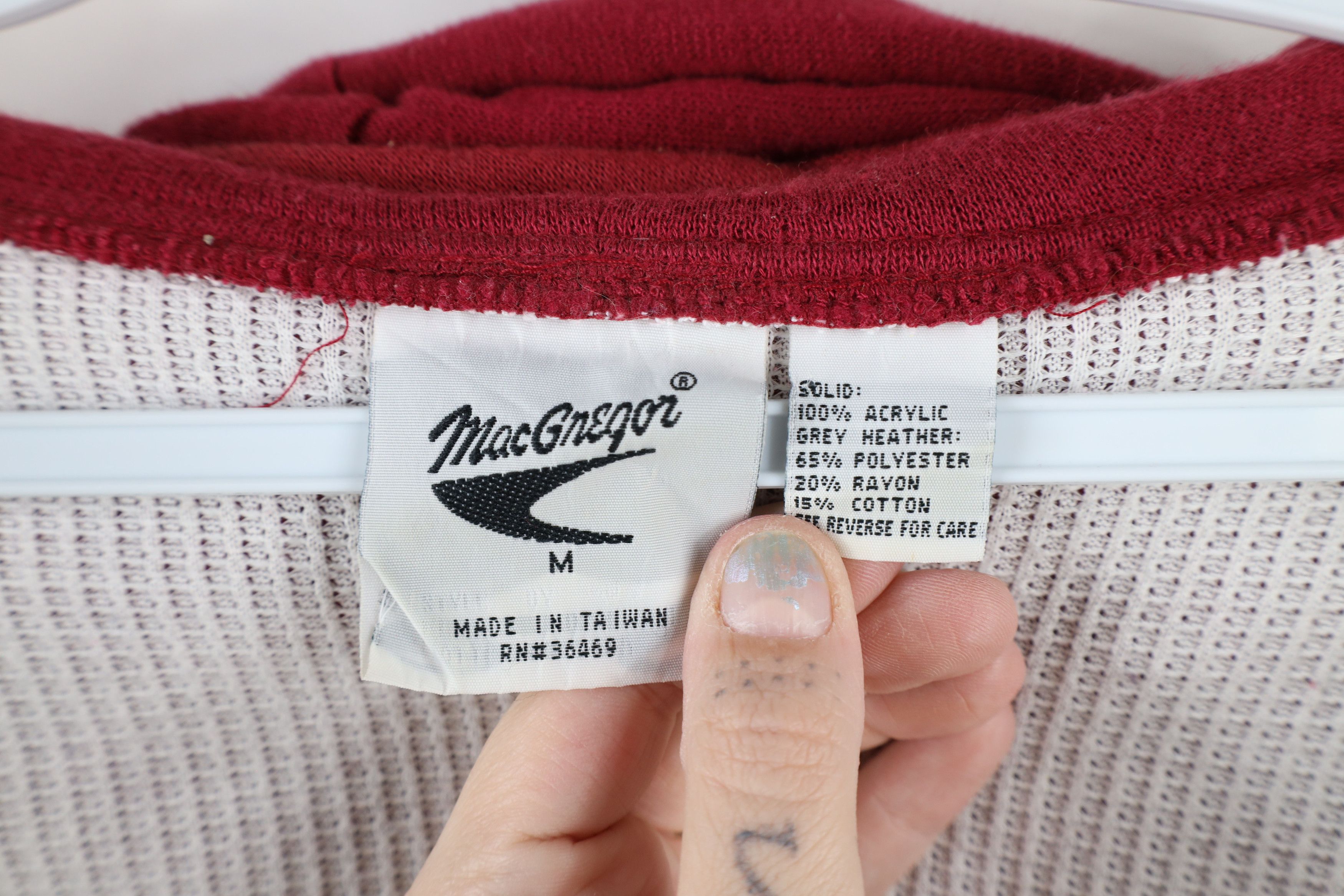 Vintage Vintage 90s Streetwear Waffle Knit Lined Full Zip Hoodie Size US M / EU 48-50 / 2 - 9 Thumbnail
