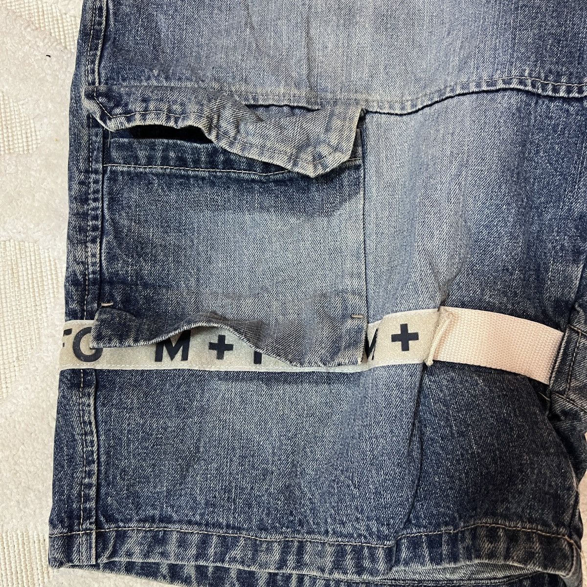 Marithe + Francois Girbaud Vintage Y2K Marithe Francois Girbaud Shuttle Tape Shorts Size US 38 / EU 54 - 3 Thumbnail