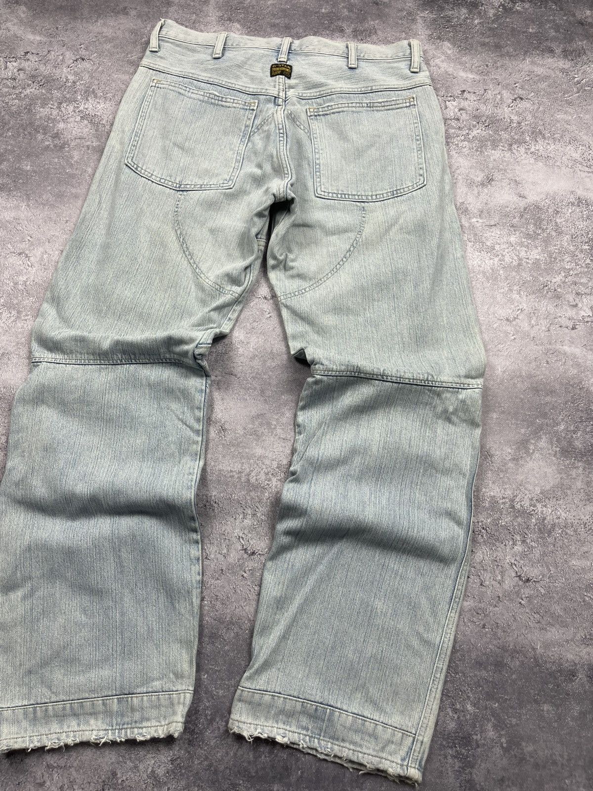 Vintage G-Star Raw Baggy Denim Jeans Double Knee Pants Y2K