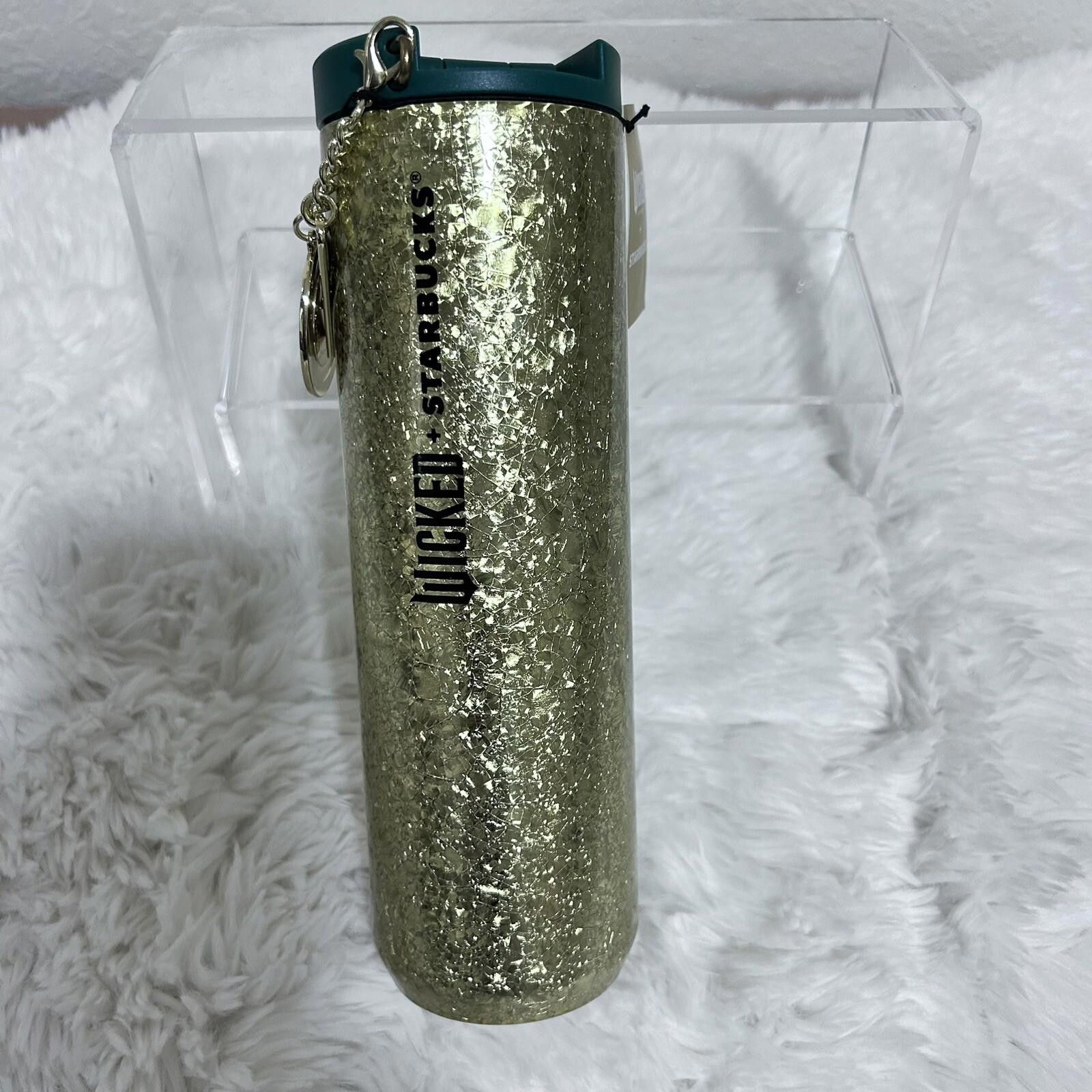 Designer Starbucks WICKED Tumbler Glitter & Gold Metal Gift Card Set Size ONE SIZE - 9 Thumbnail