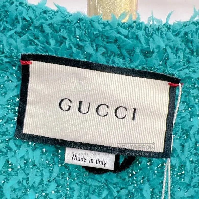 Gucci Gucci Blue Woolen Top XS. Size XS / US 0-2 / IT 36-38 - 8 Thumbnail