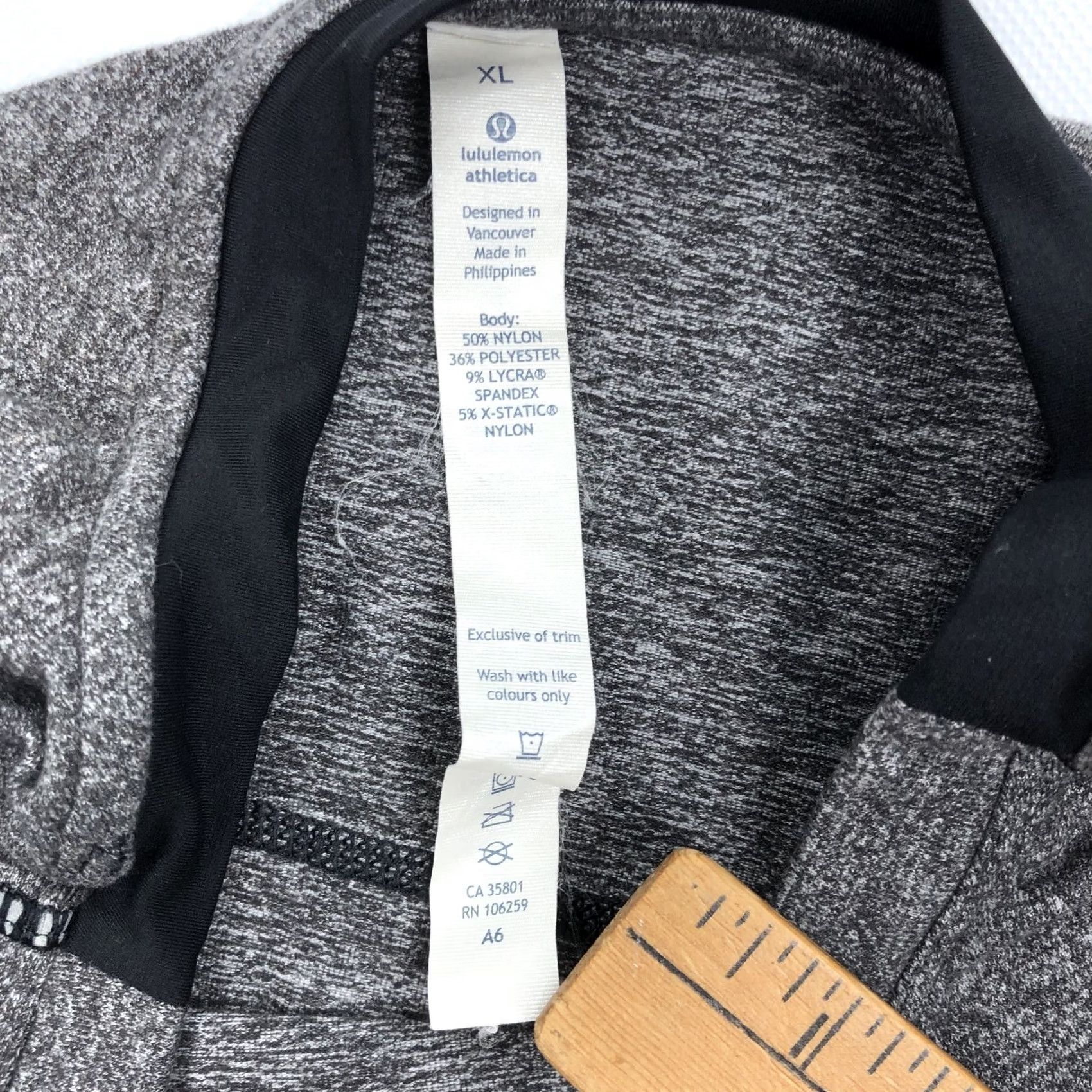 Lululemon Lululemon Men's Gray Heather Long Sleeve Shirt XL Running Core Crew Top Activewear Shirt Mens Size US XL / EU 56 / 4 - 5 Thumbnail