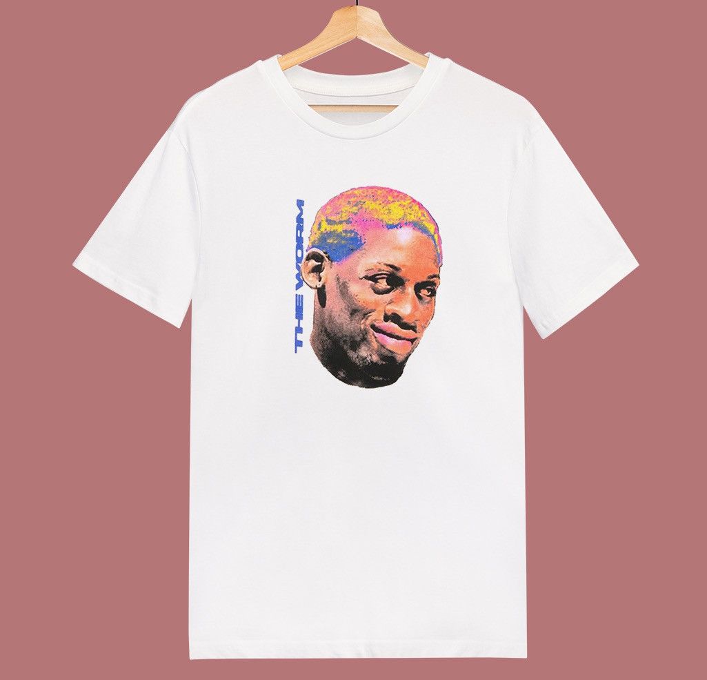 Pacsun Dennis Rodman The Worm #91 NBA Big Head Hair Pacsun T-Shirt Size US L / EU 52-54 / 3 - 7 Thumbnail