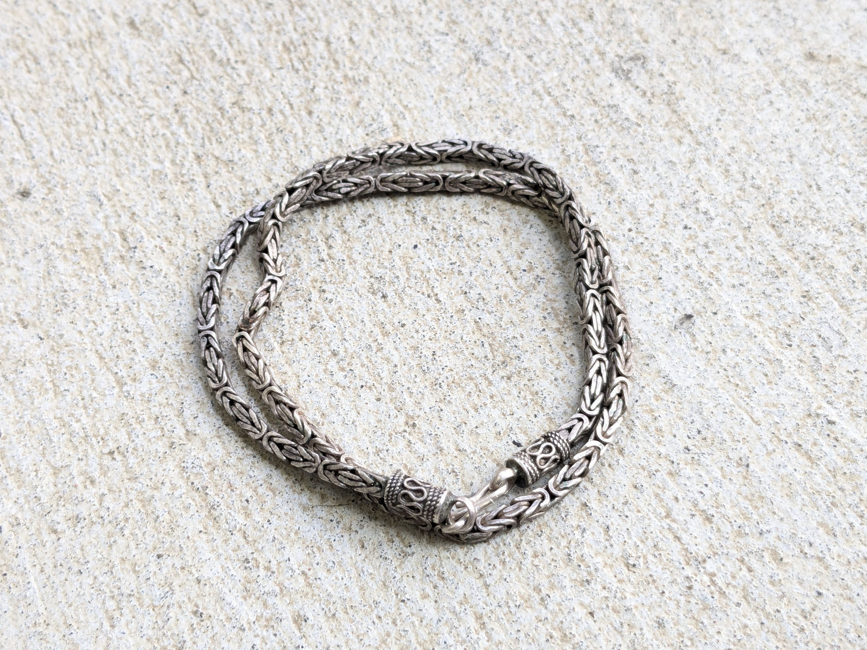 Other Byzantine Silver Choker Necklace 18" Size ONE SIZE - 1 Thumbnail