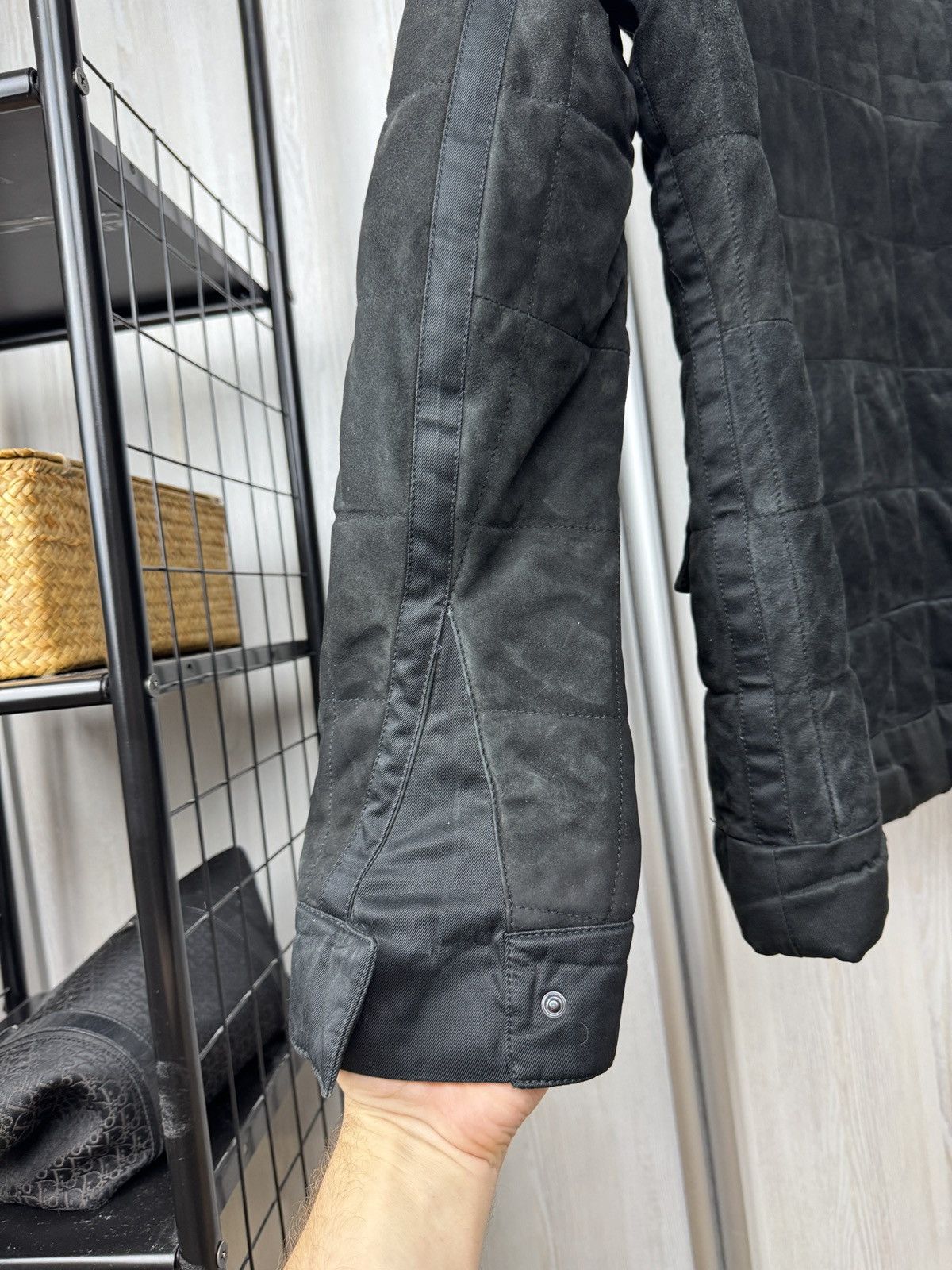 Yves Saint Laurent Yves Saint Laurent Rive Gauche leather suede biker jacket Size US L / EU 52-54 / 3 - 15 Thumbnail