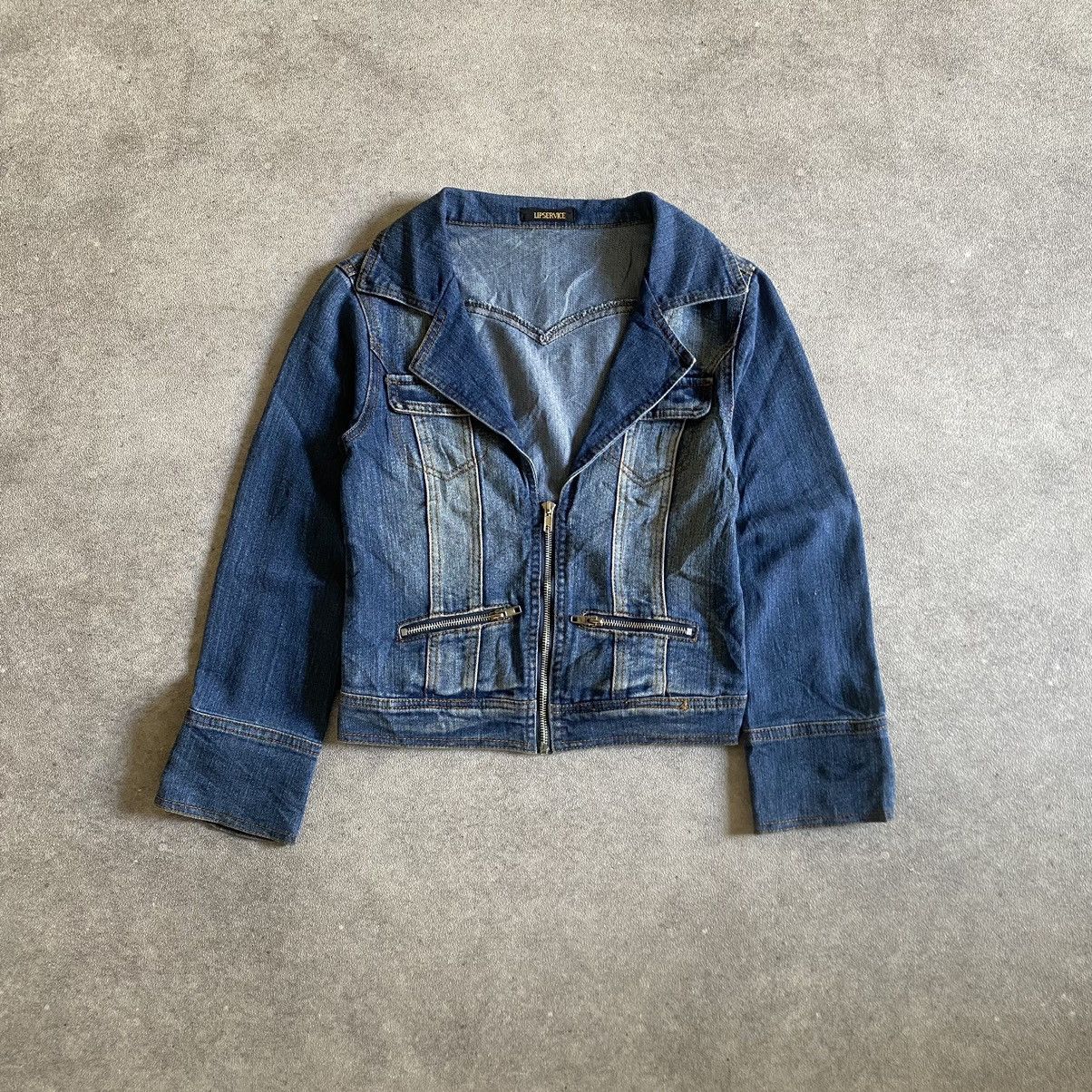 Lip Service Lip Service Washed Denim Jacket Size XS / US 0-2 / IT 36-38 - 1 Thumbnail