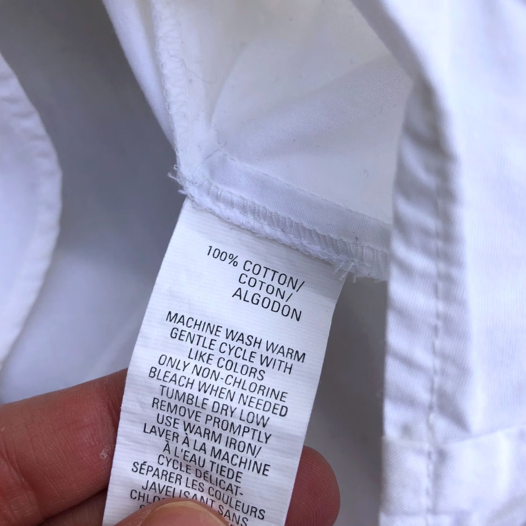 Anne Klein ANNE KLEIN AK Button Up Blouse Top Shirt Women's 12 White Long Sleeve Collared Size XL / US 12-14 / IT 48-50 - 7 Thumbnail
