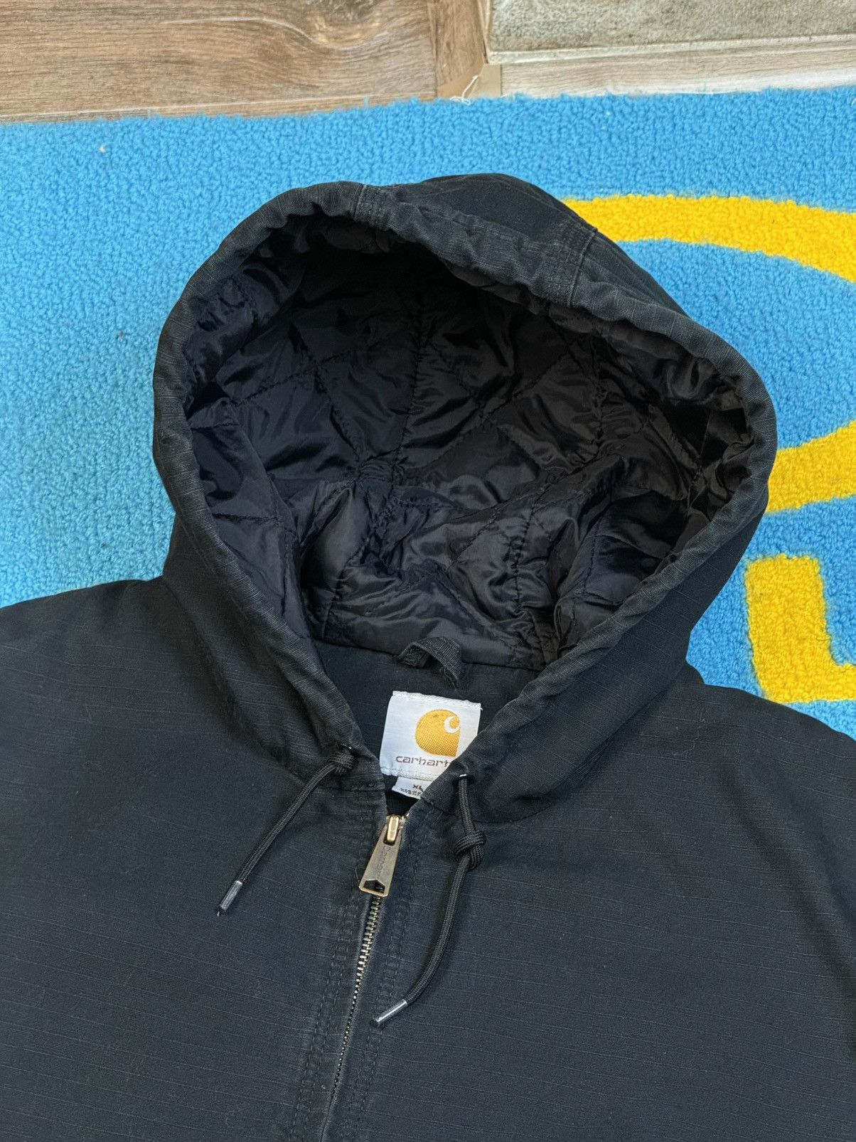 Carhartt × Vintage Vintage Carhartt Active Jacket Blue Working Jacket Size US XL / EU 56 / 4 - 6 Thumbnail