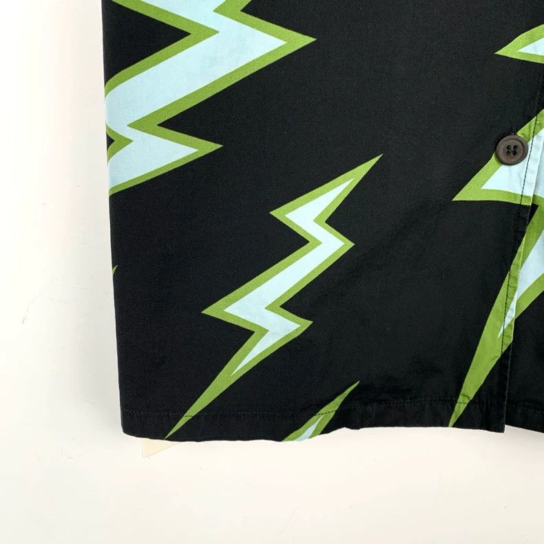 Prada Prada Size 38 Logo floral lightning print lapel color-block Size US XXS / EU 40 - 5 Thumbnail