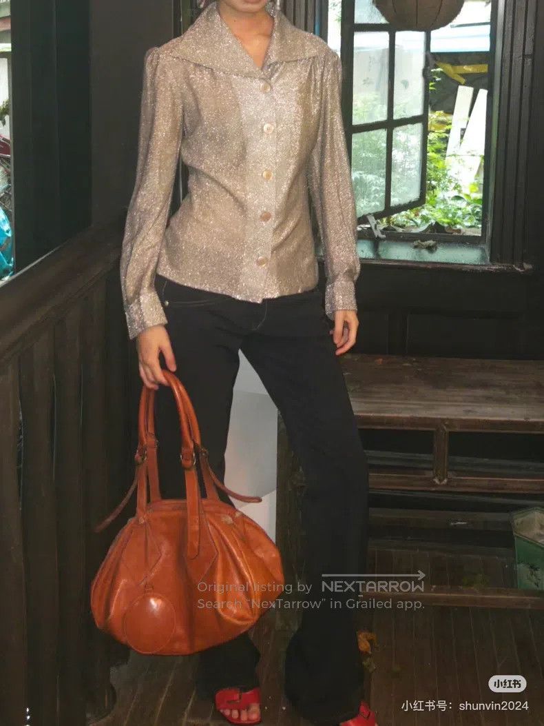 Vivienne Westwood Vivienne Westwood size os Large Leather Pumpkin Colored Bos Size ONE SIZE - 9 Thumbnail