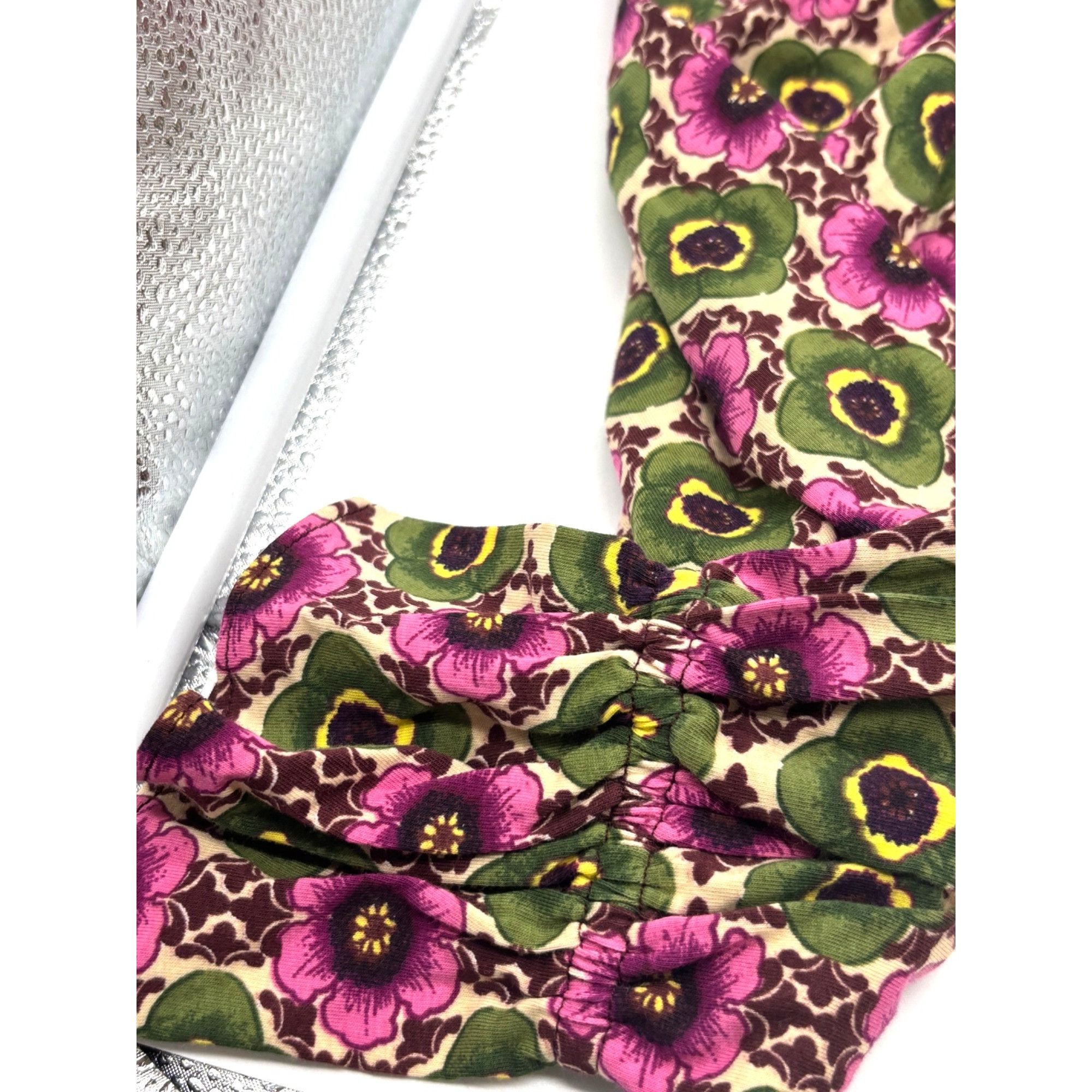 Other INC International Concepts Printed Ruffled Top, Bev Floral, Size S / US 4 / IT 40 - 9 Thumbnail