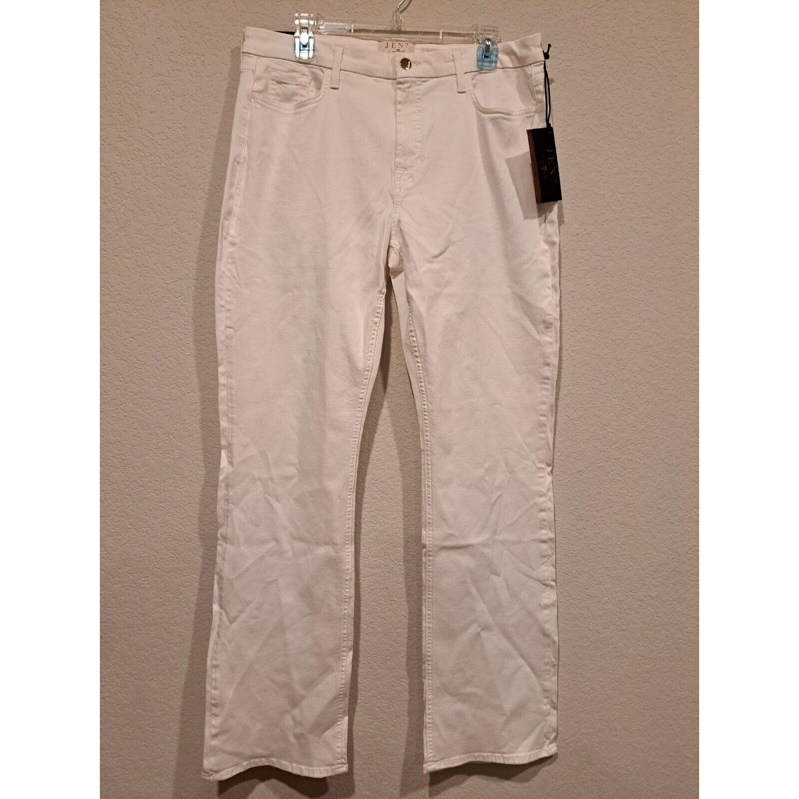 7 For All Mankind 7 For All Mankind Jen 7 Slim Bootcut Jeans Seven White 14 Size 36" / US 14 / IT 50 - 2 Thumbnail