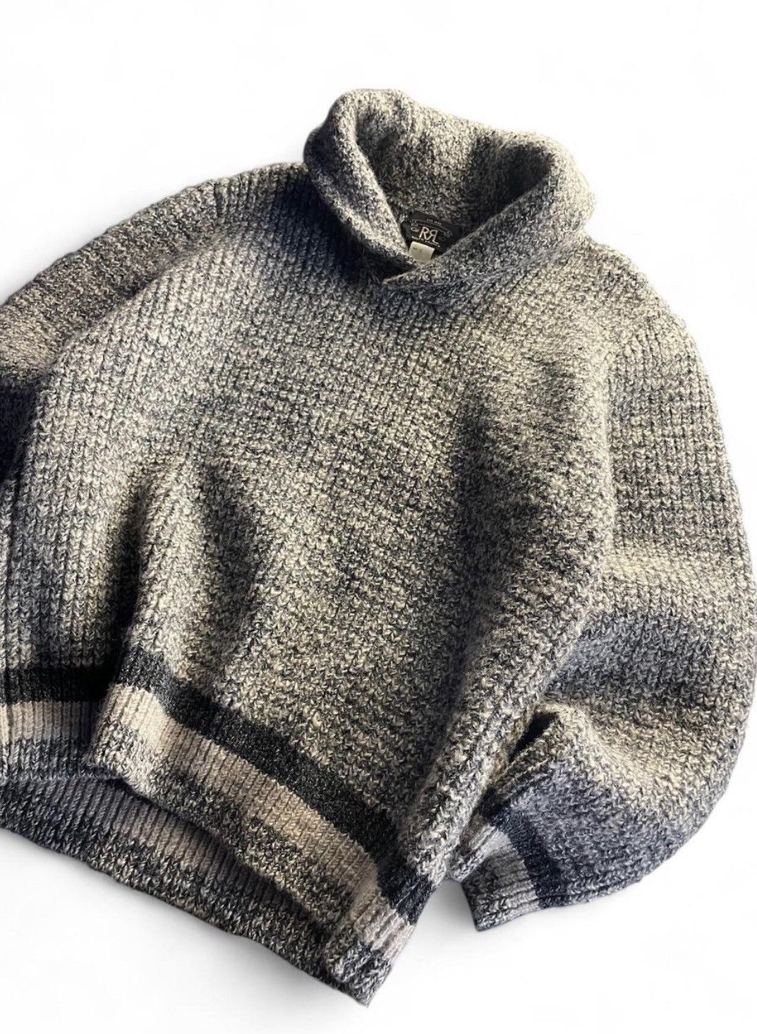 RRL Ralph Lauren 🌹💫RRL RALPH LAUREN DOUBLE R HEAVY KNITTED SWEATER USA MADE Size US M / EU 48-50 / 2 - 1 Thumbnail